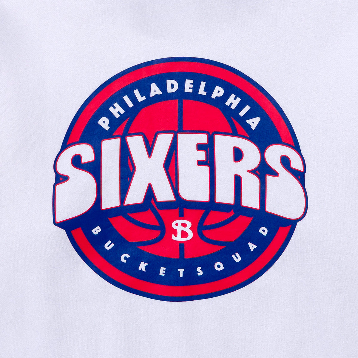 PHILADELPHIA 76ERS BADGE HOODIE - back detail