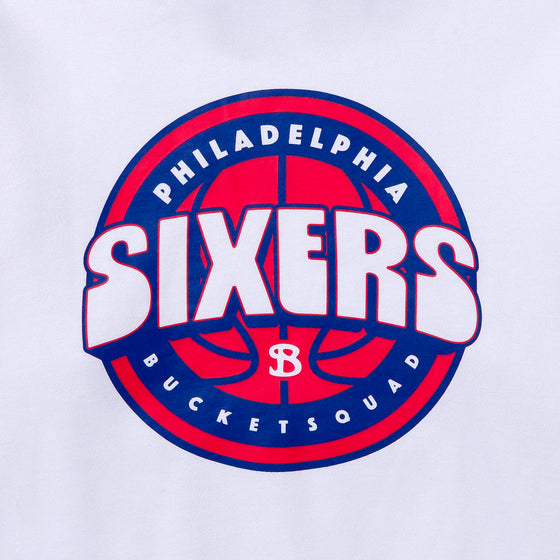 PHILADELPHIA 76ERS BADGE HOODIE - back detail