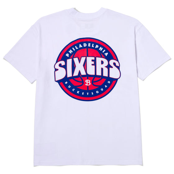 PHILADELPHIA 76ERS BADGE TEE - back