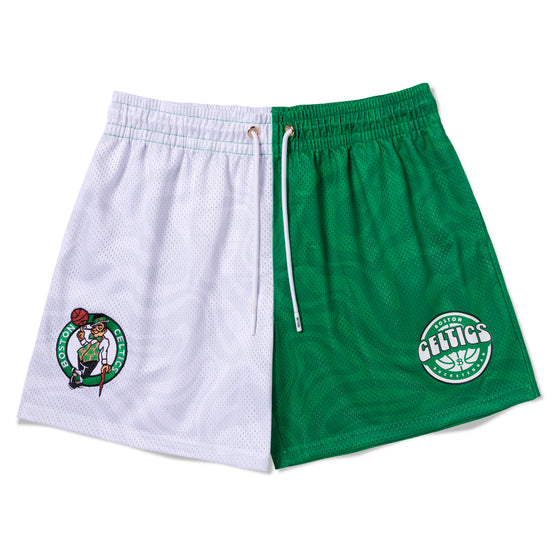 BOSTON CELTICS SPLIT TIDAL SHORTS