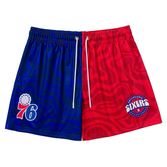 PHILADELPHIA 76ERS SPLIT TIDAL SHORTS