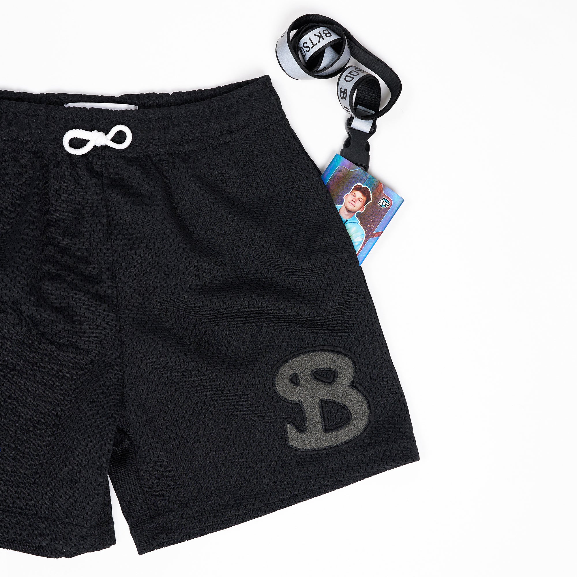 CLASSIC CHENILLE YOUTH SHORTS - BLACK