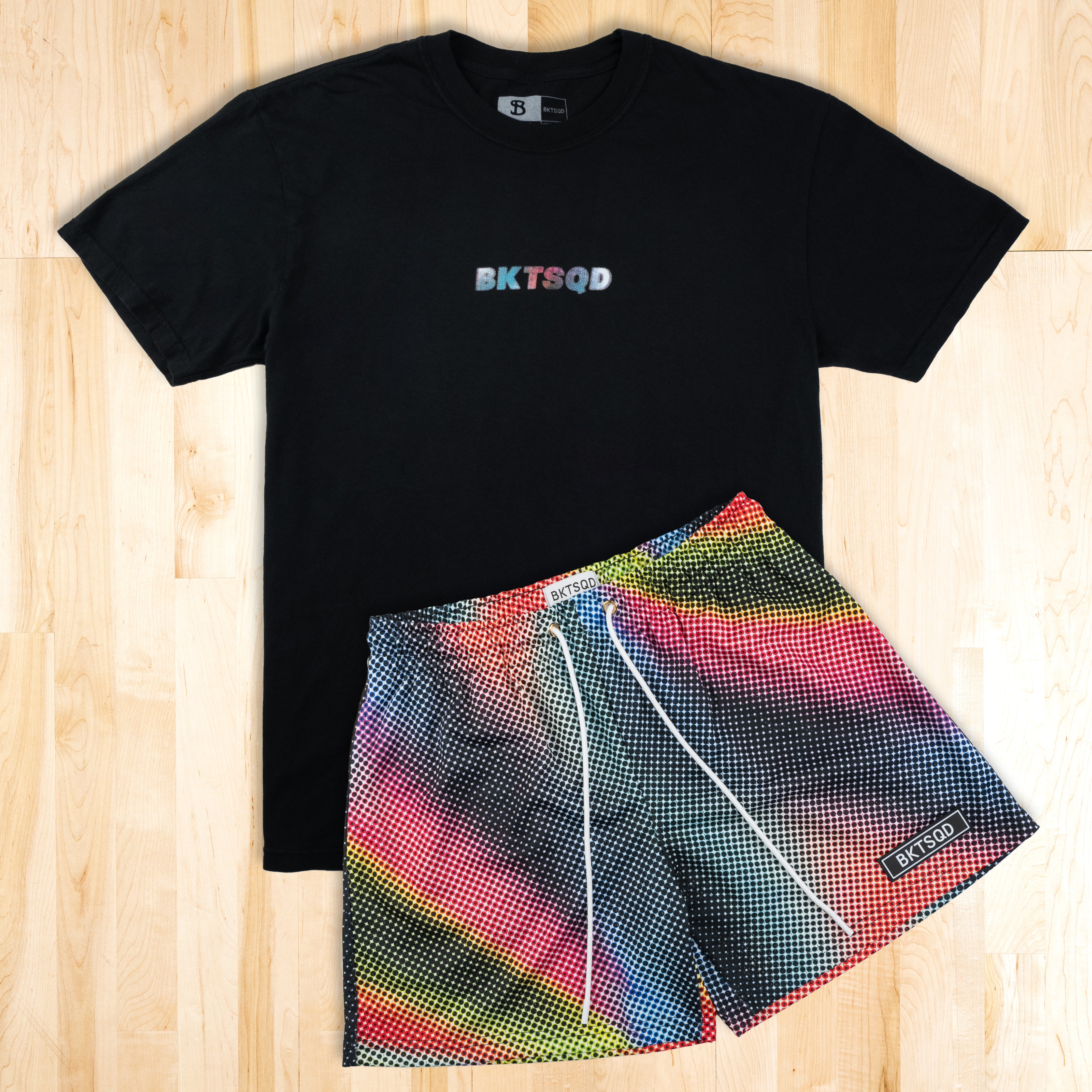 POINTILLISM SHORTS - DOT RAINBOW