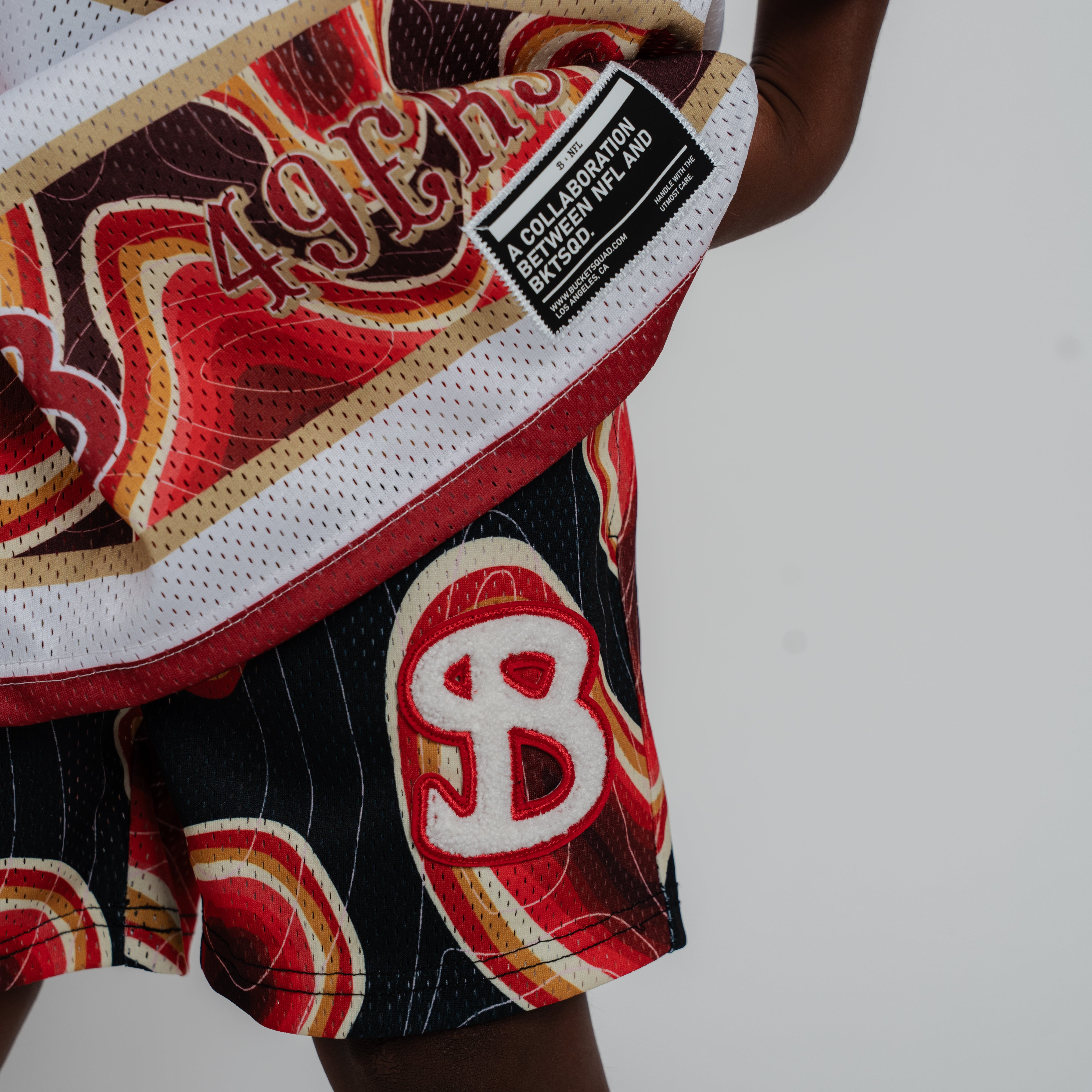 SAN FRANCISCO 49ERS NFL YOUTH WEATHERMAN SHORTS