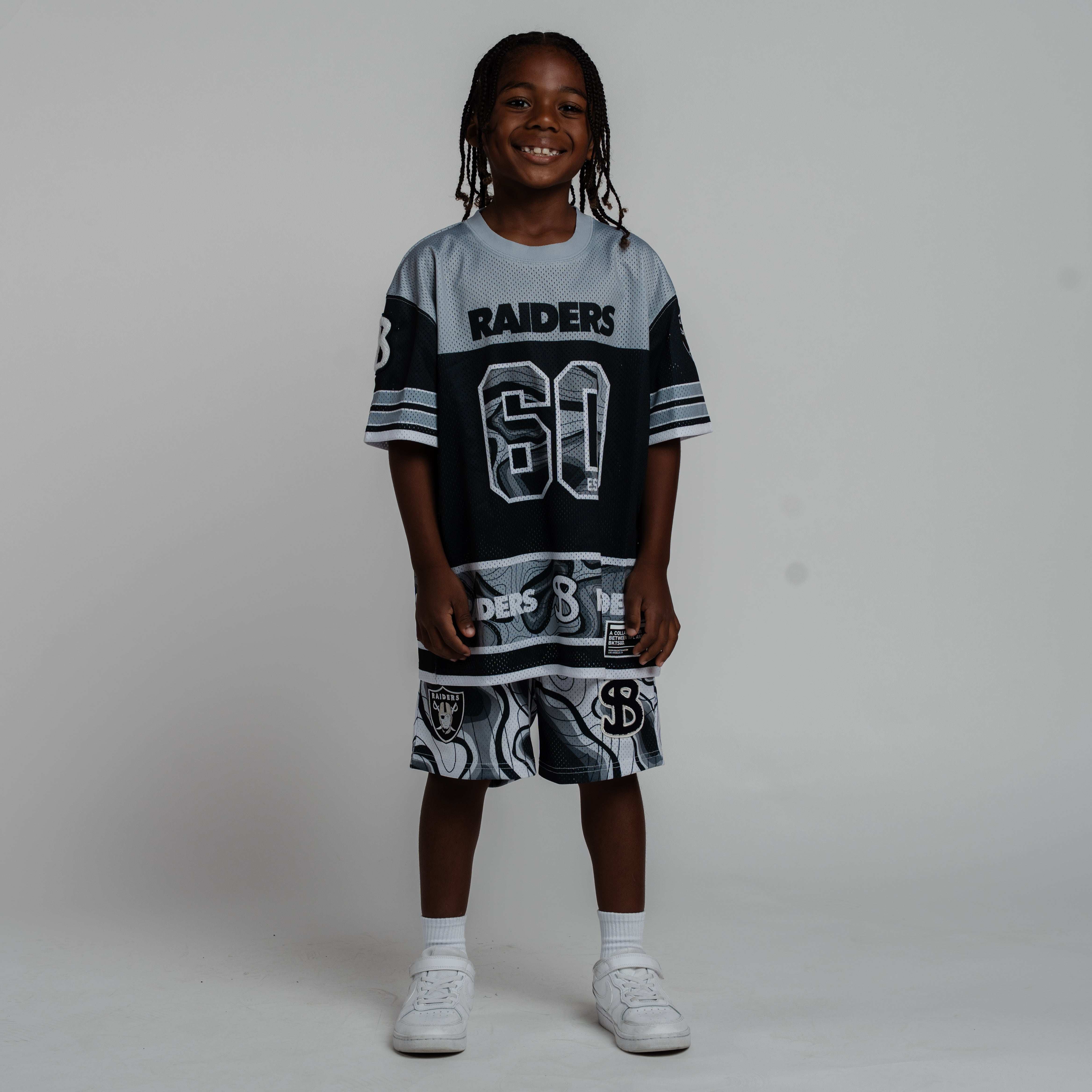 Bucketsquad Las Vegas Raiders Nfl Youth Mesh Tee | Kids Basketball