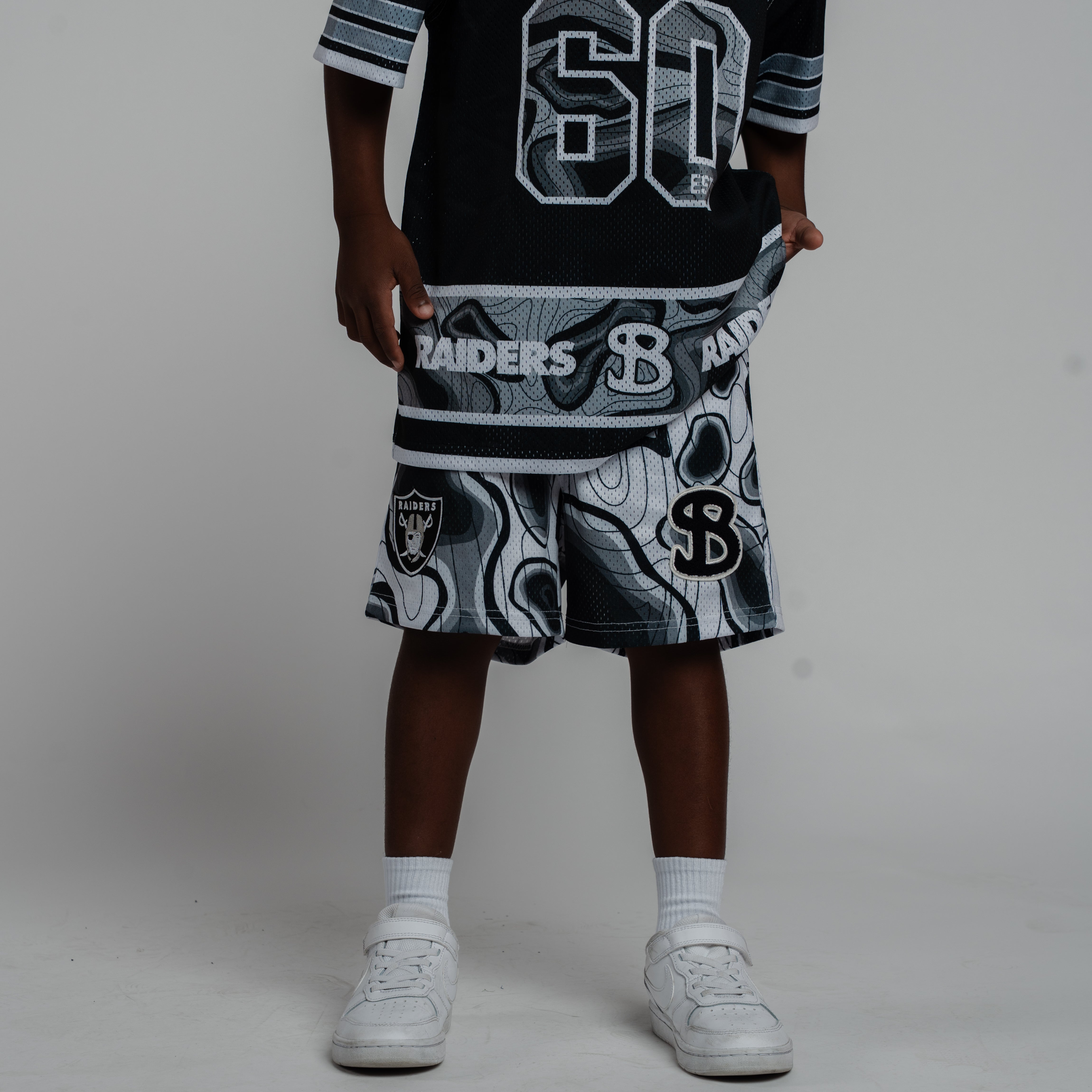 LAS VEGAS RAIDERS NFL YOUTH WEATHERMAN SHORTS