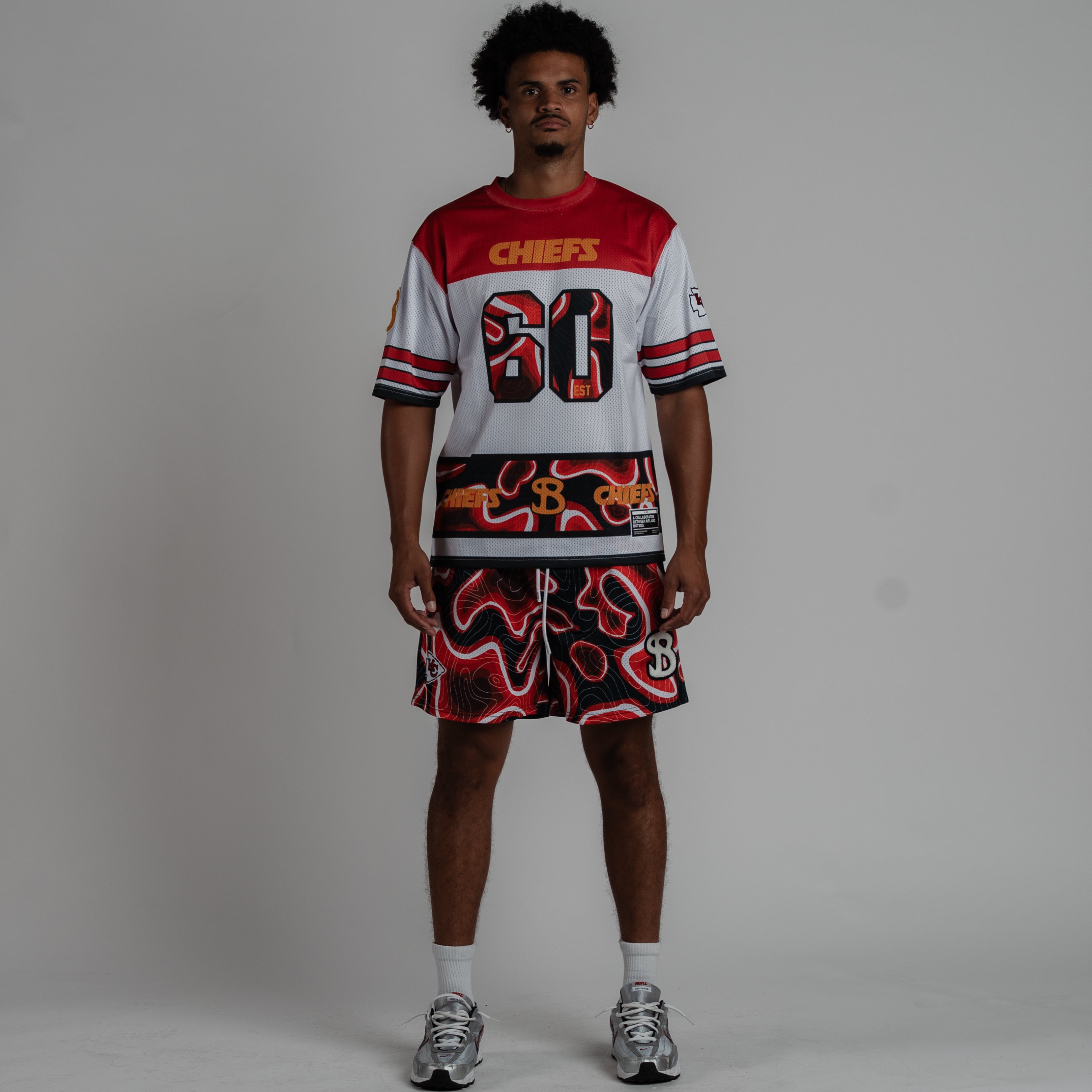 CHIEFS バスケットボールシャツ XL Bucketsquad Kansas City Chiefs Nfl Mesh Tee | Premium Basketball T-