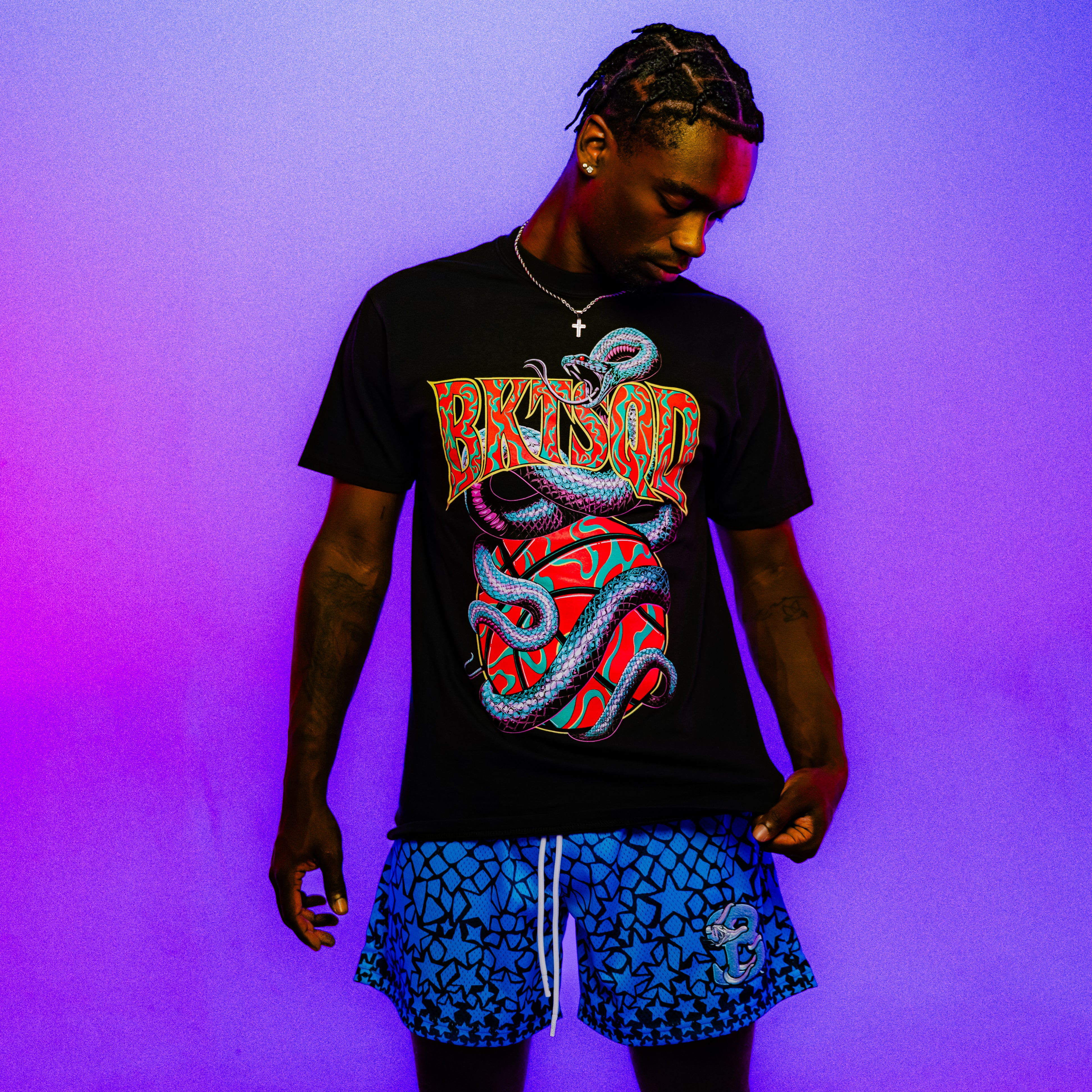 Bucketsquad Blue Viper Shorts | Adult Basketball Shorts
