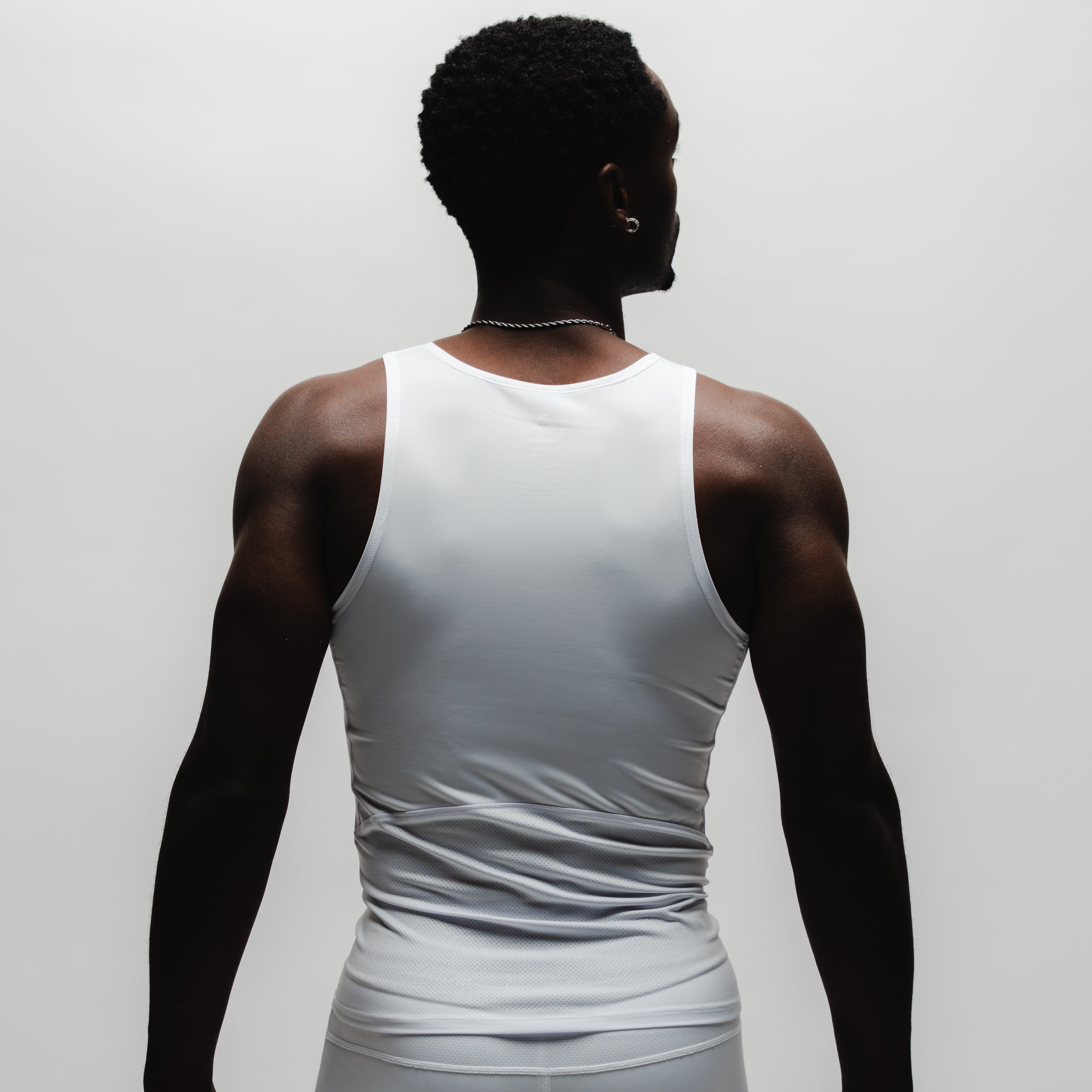 WHITE ISO COMPRESSION LEGGING