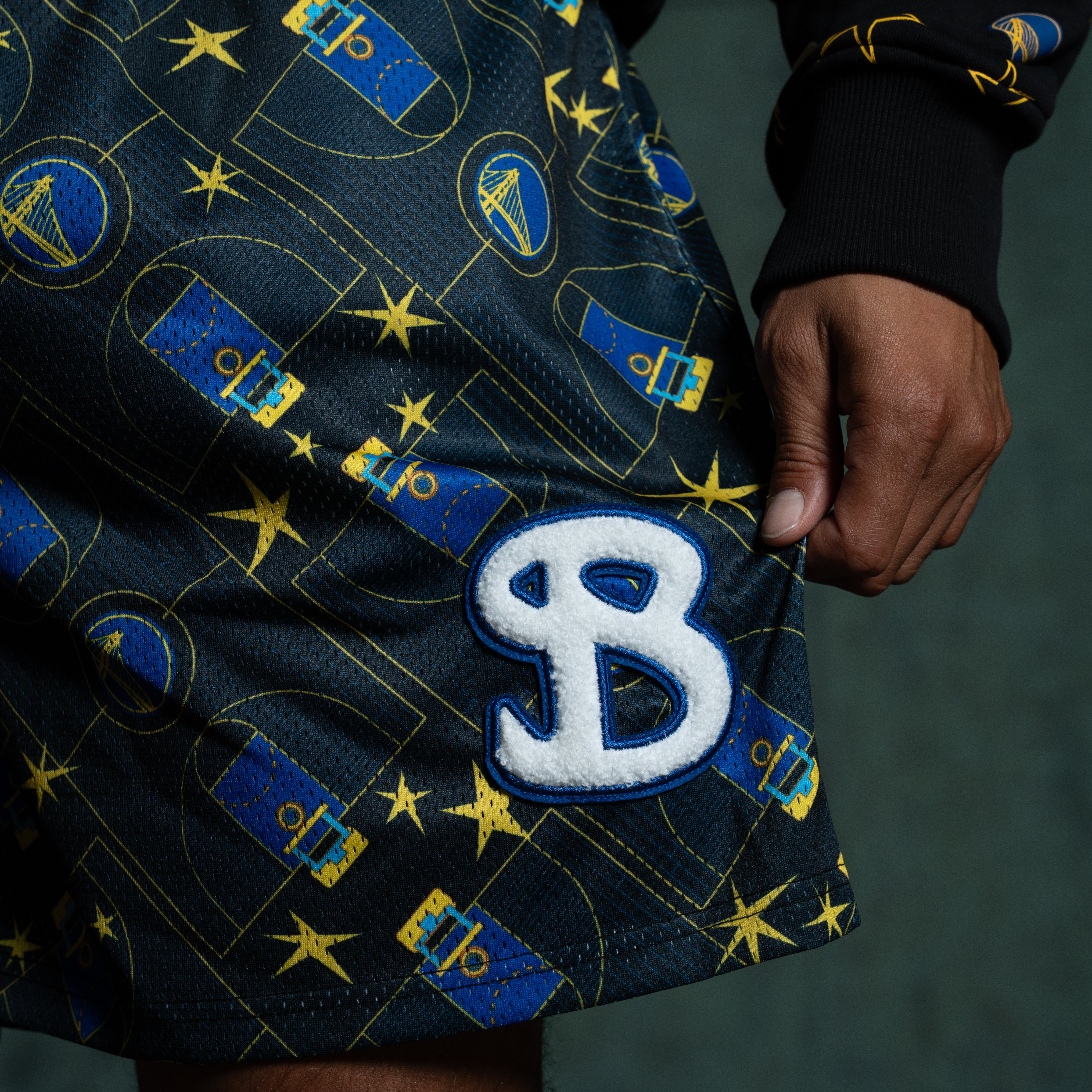 NBA GOLDEN STATE WARRIORS COURT SHORTS