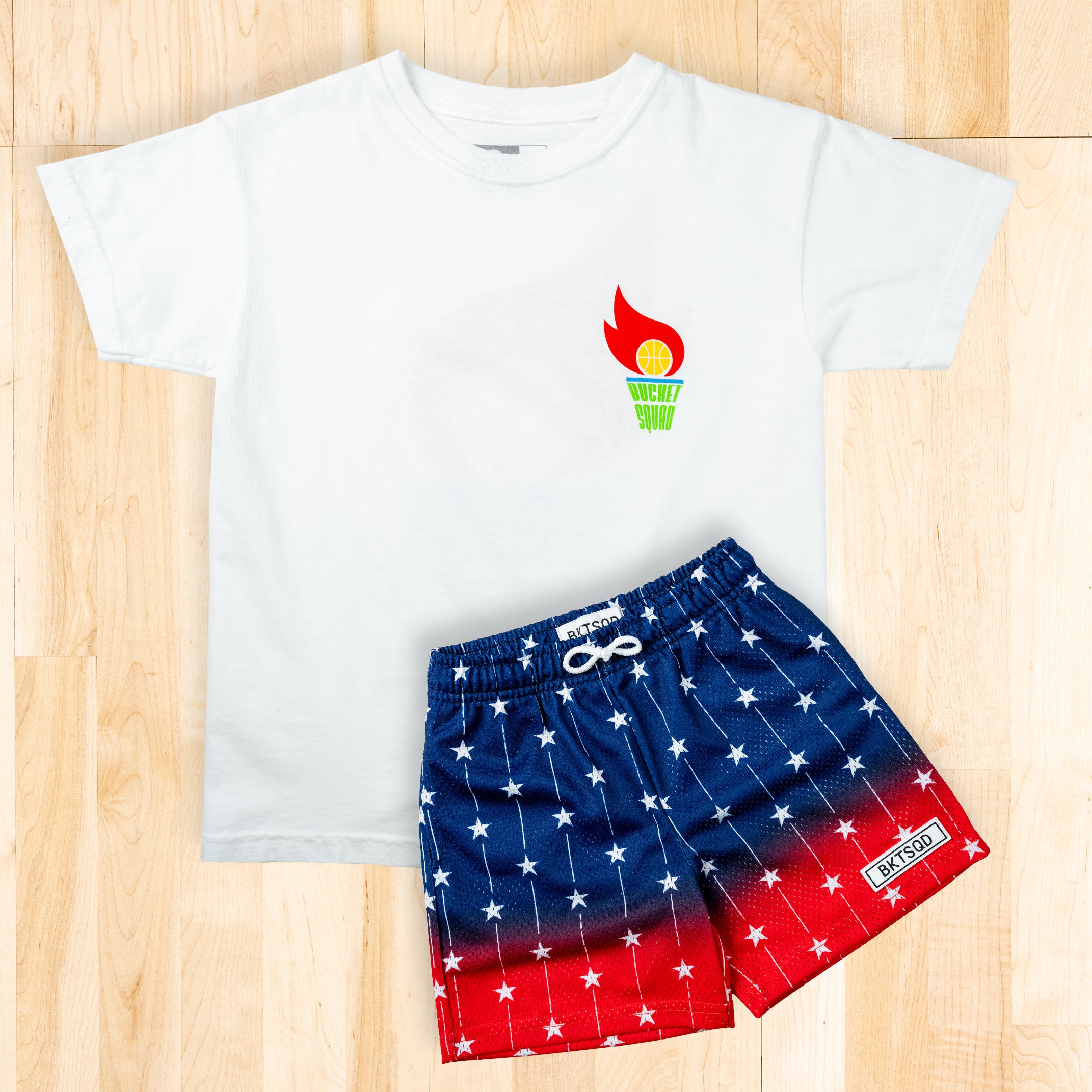 STRIPES AND STARS YOUTH SHORTS