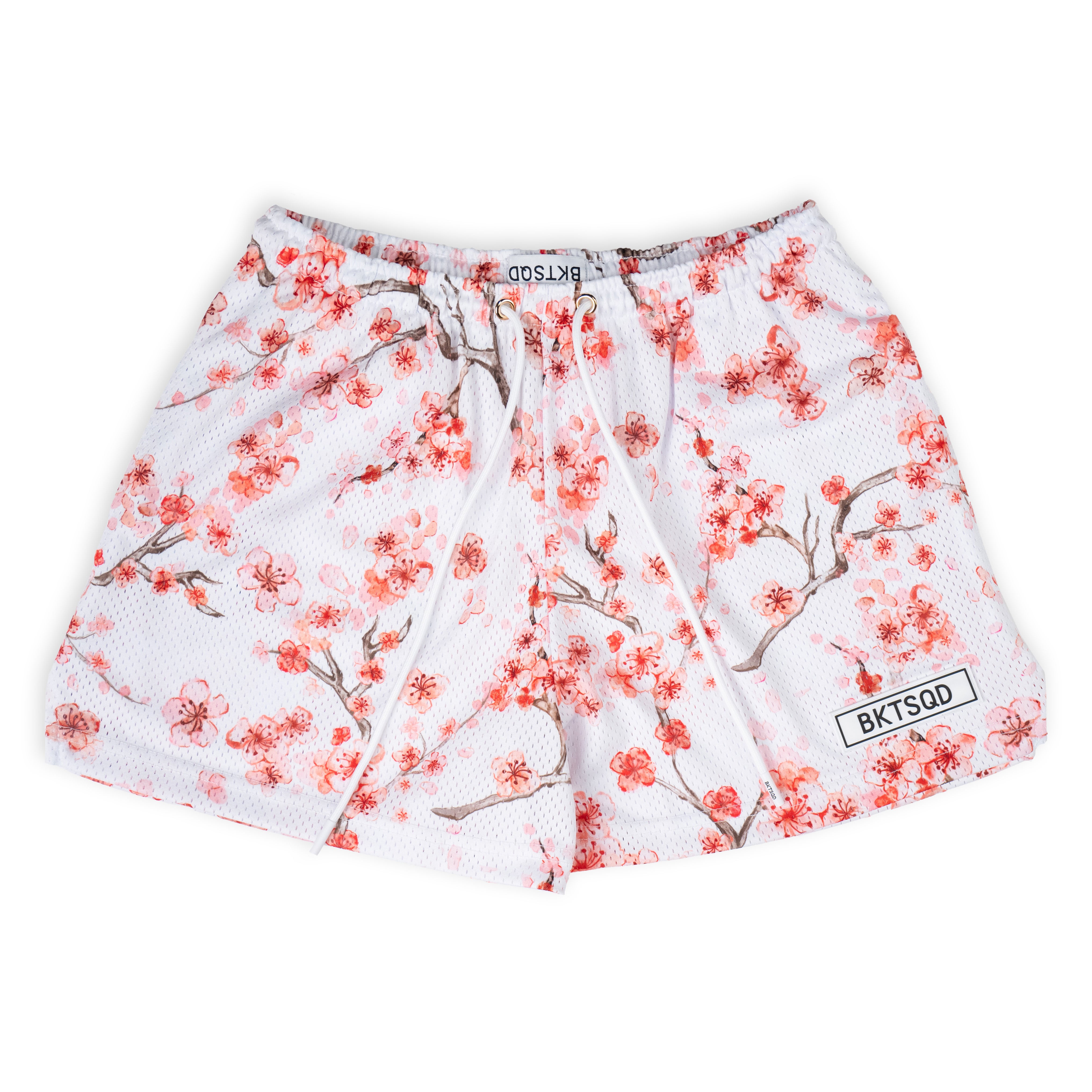 WOMEN’S WHITE CHERRY BLOSSOM SHORTS