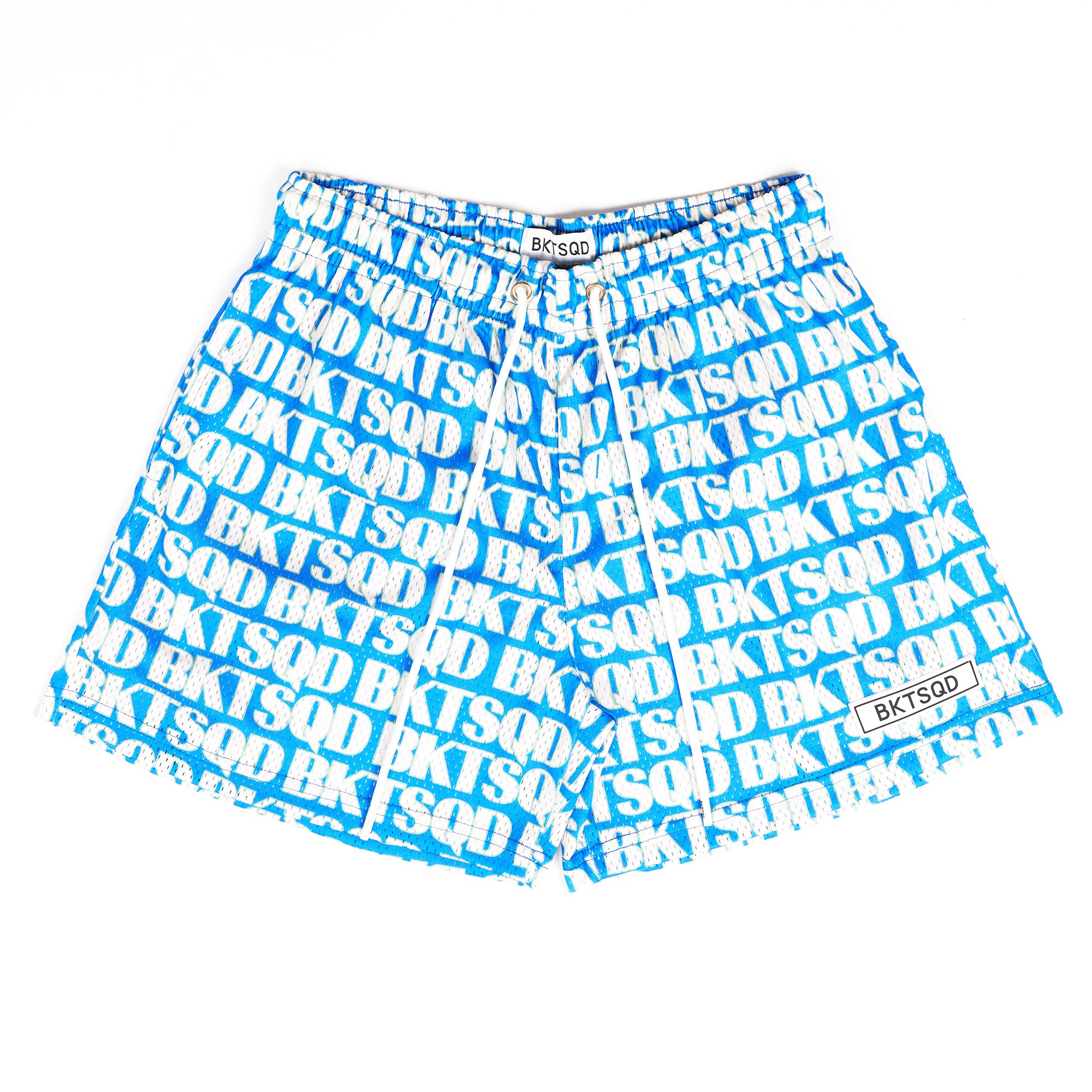 Allover Adult Shorts - Blue & White