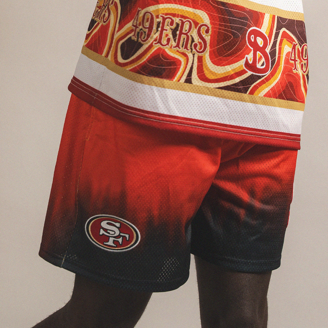 SAN FRANCISCO 49ERS NFL GRADIENT SHORTS