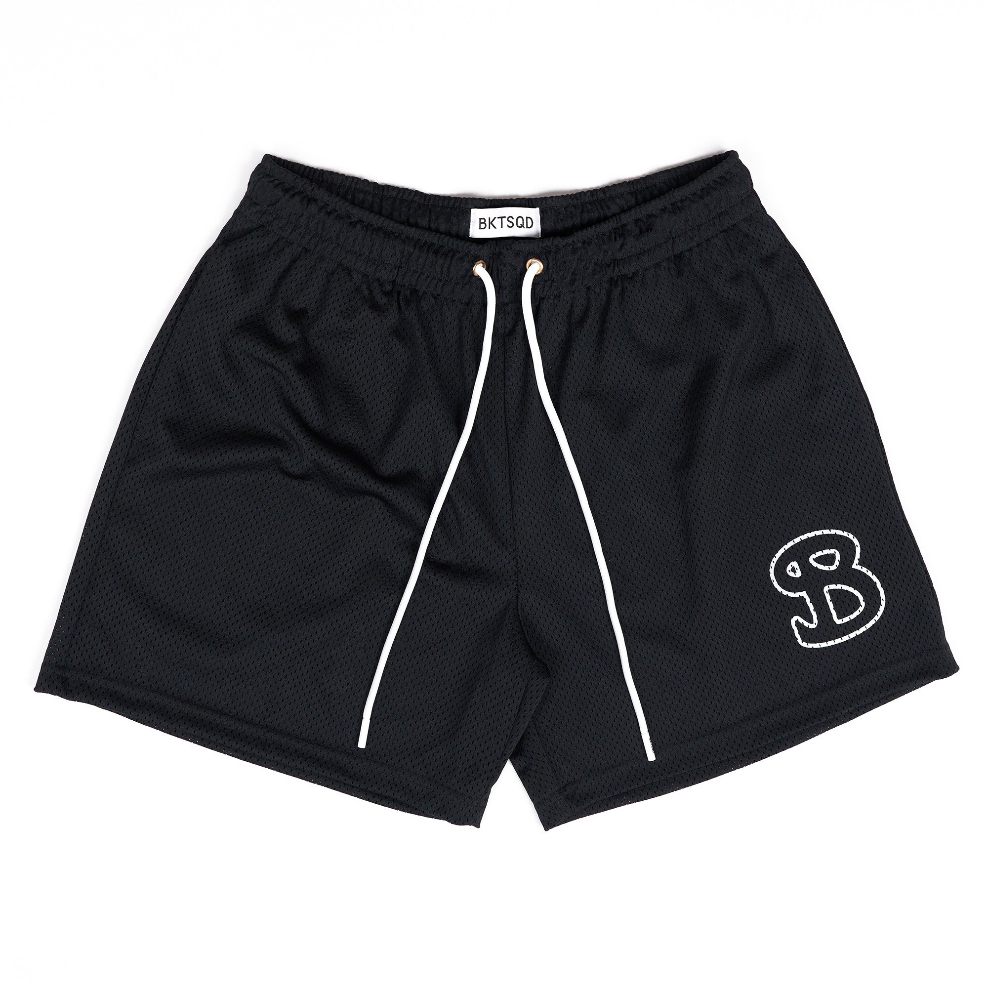 ESSENTIALS: Black Solid Shorts - ADULT