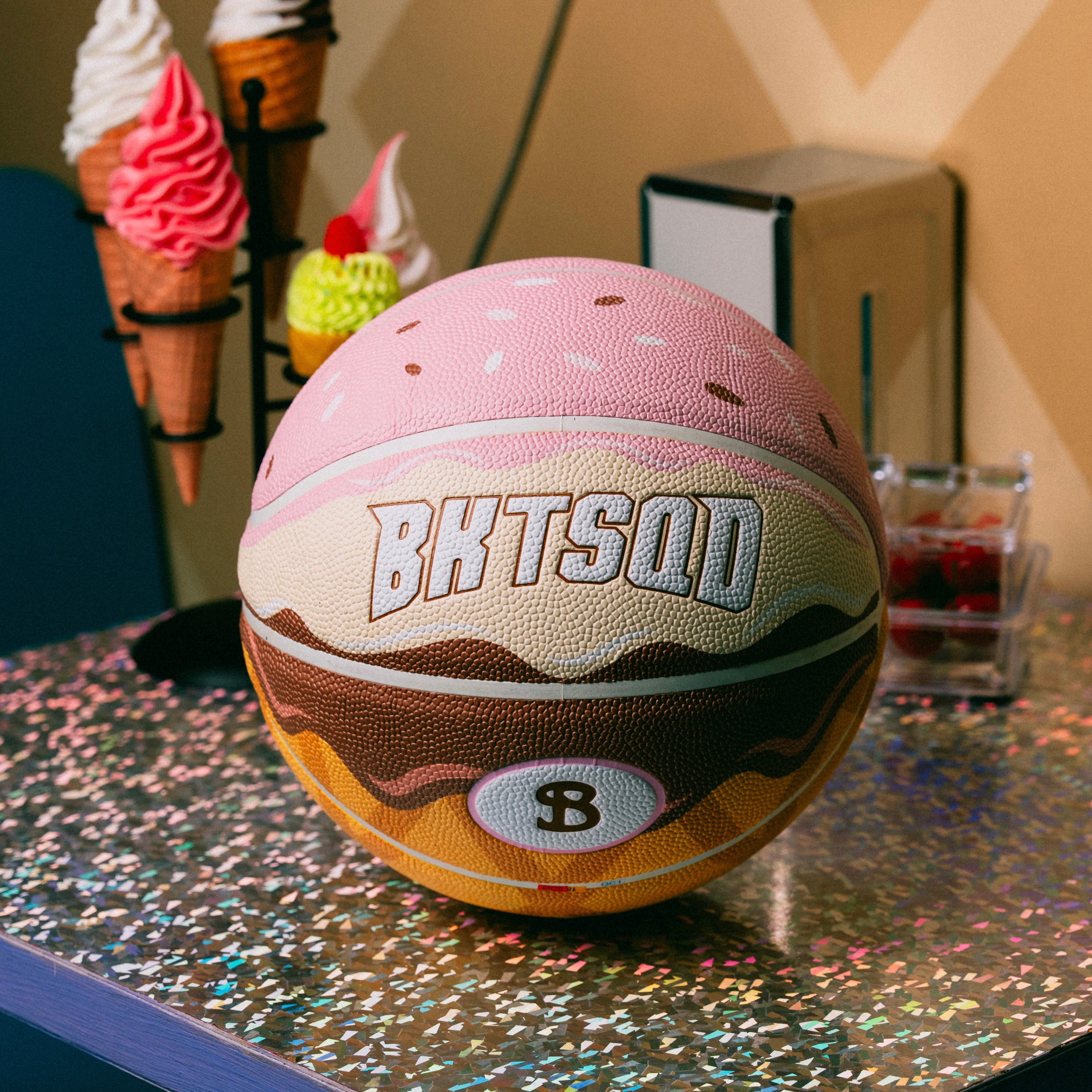 Neapolitan Ice Cream Basketball 6