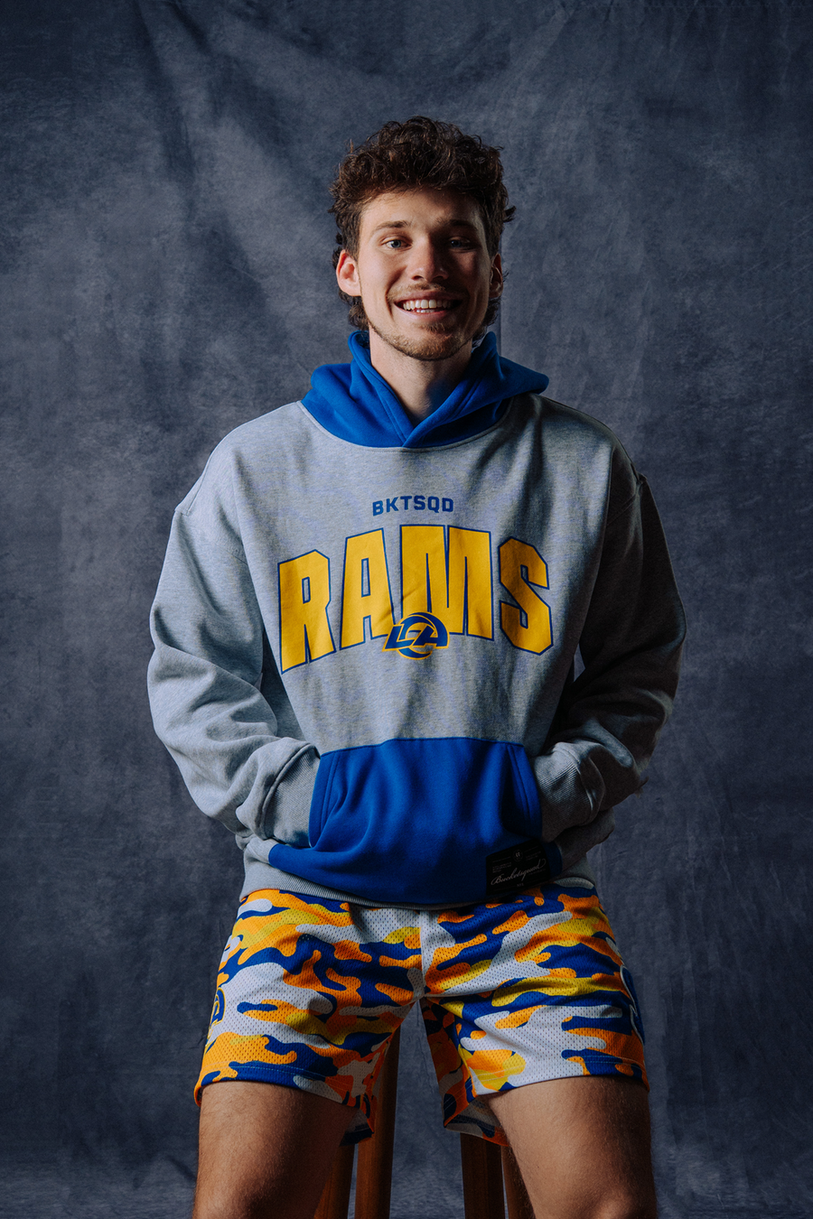 RAMS BLITZ HOODIE & RAMS CAMO SHORTS