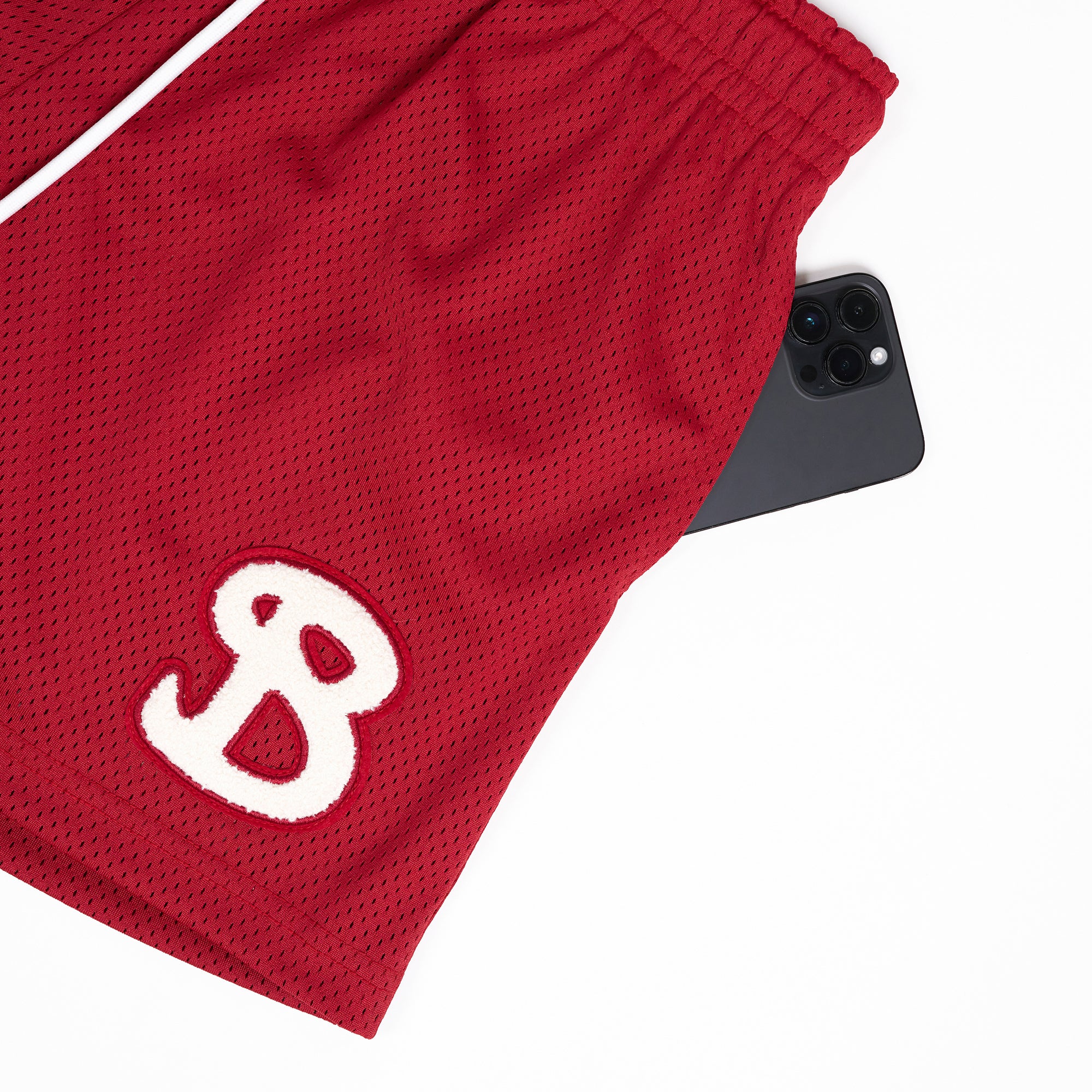 Classic Chenille Shorts Adult - Red