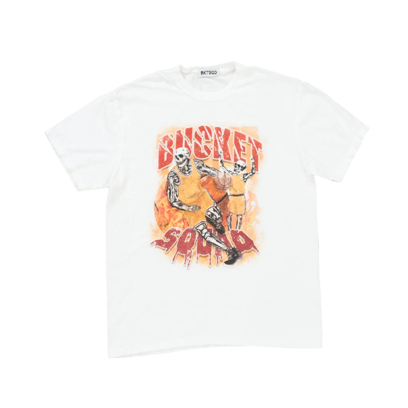 HALLOWEEN SKELE-BALLERS TEE - WHITE