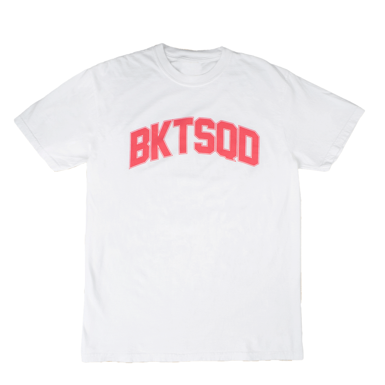 WHITE & PINK BKTSQD TEE