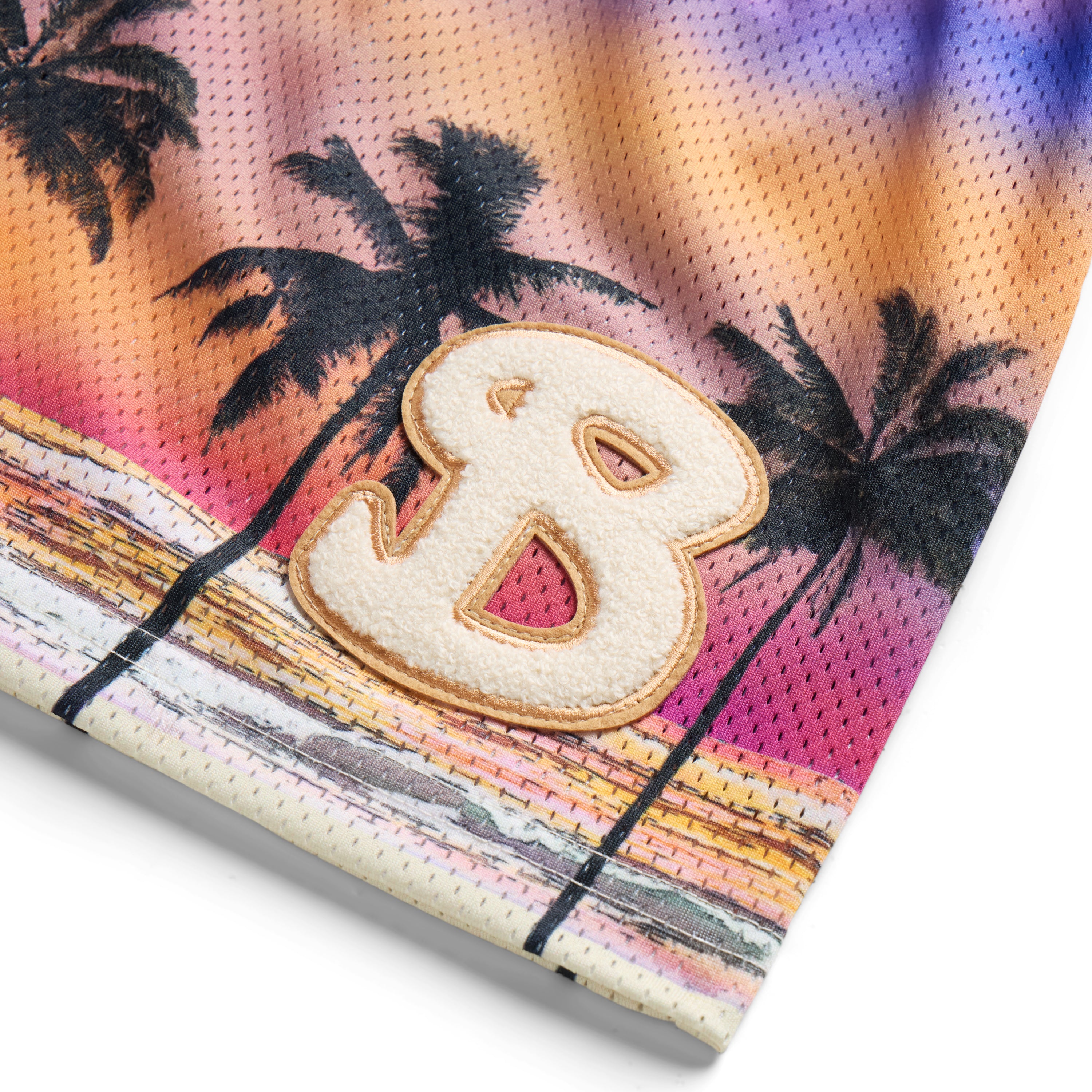 PURPLE SUNSET BEACH SHORTS