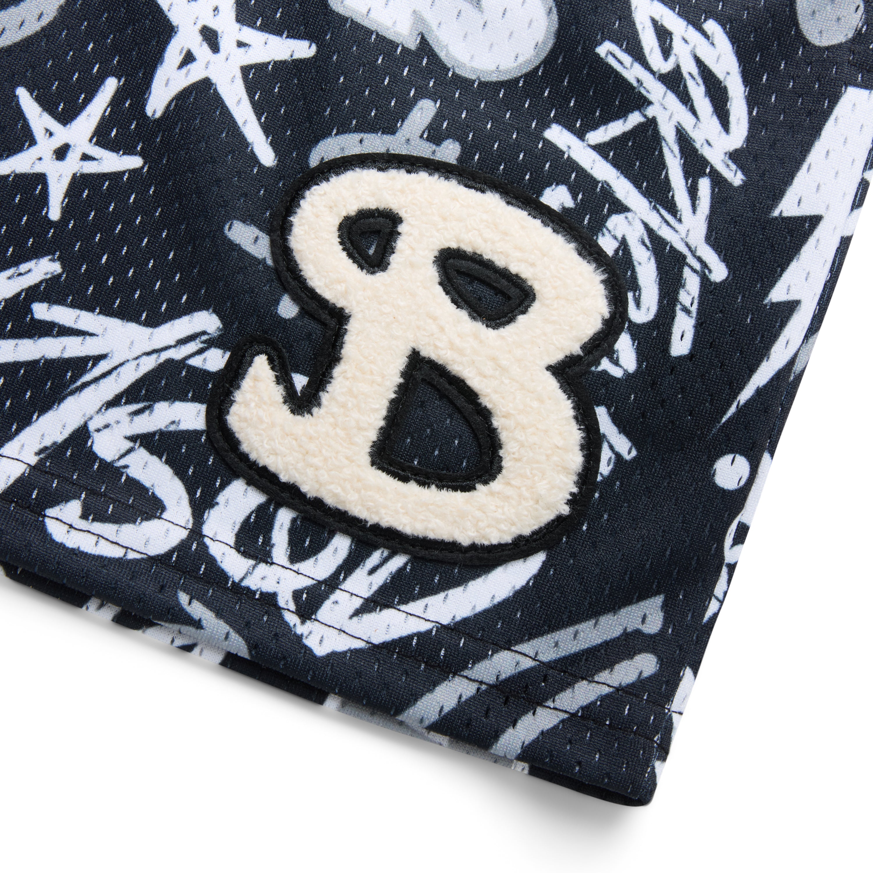 BLACK GRAFFITI YOUTH SHORTS