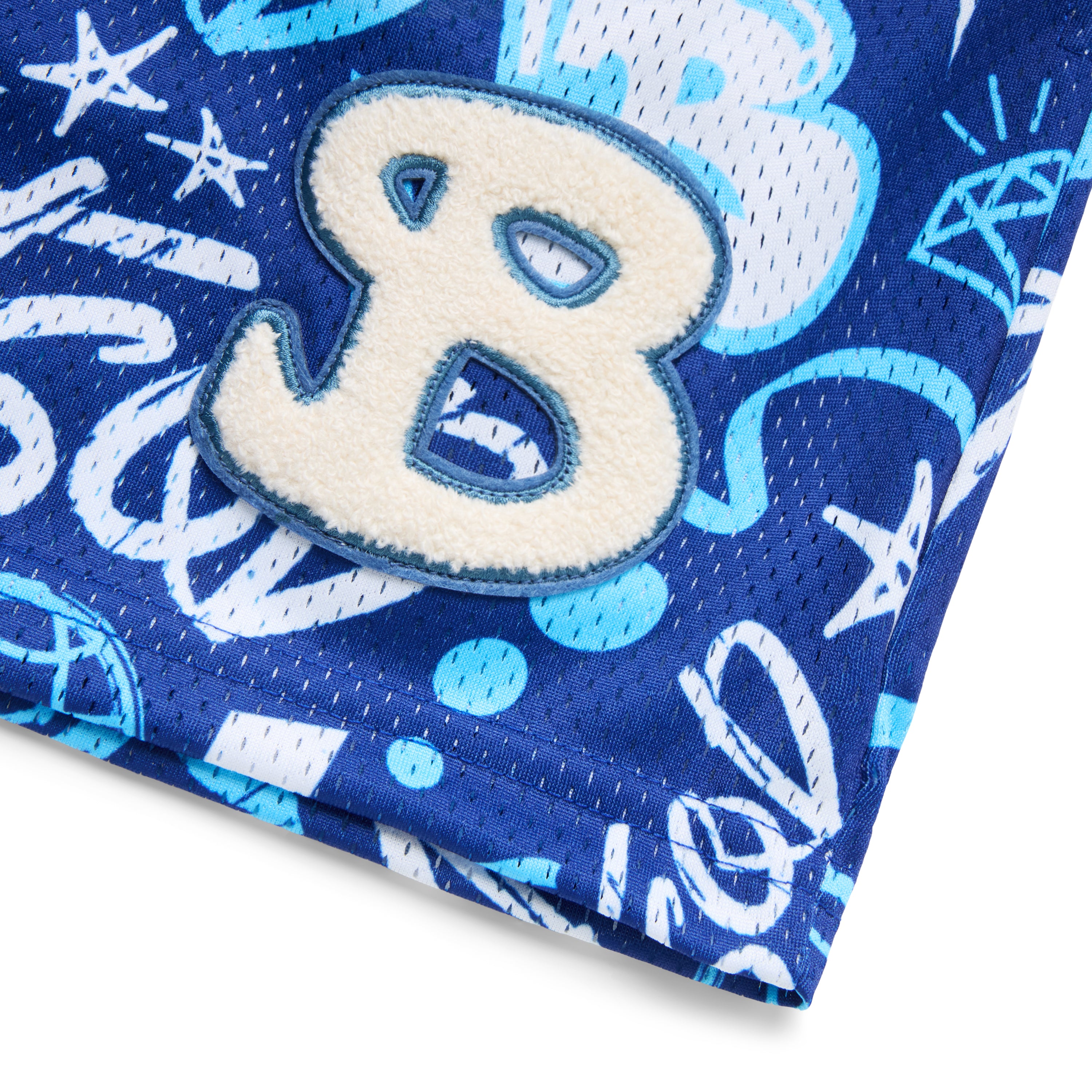 BLUE GRAFFITI SHORTS