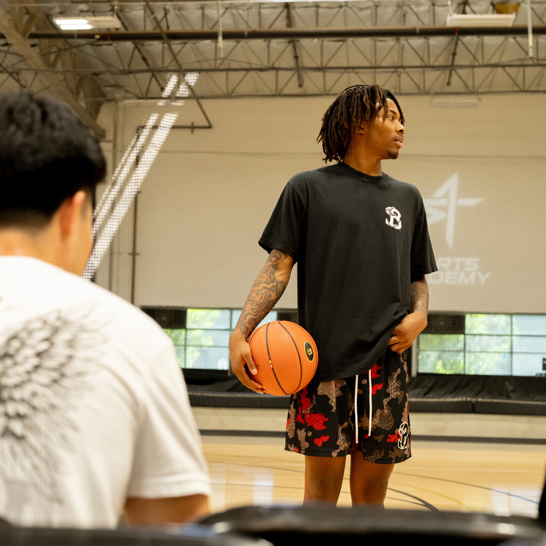 BLACK VIPER RED CAMO SHORTS