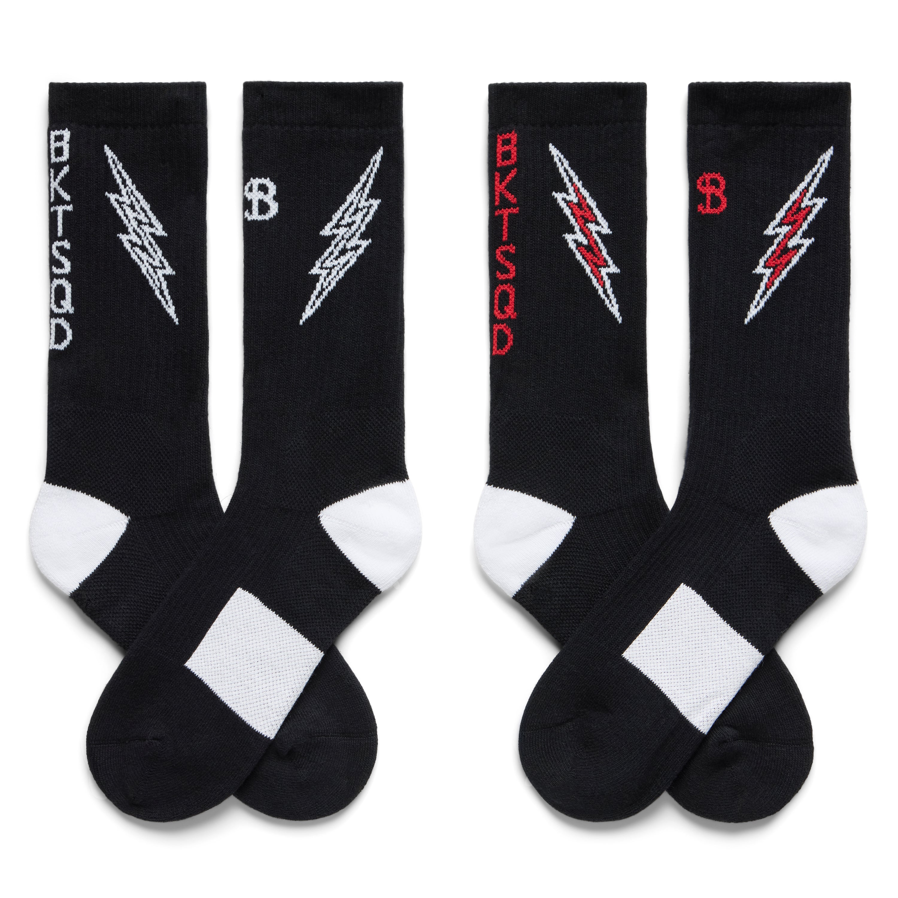 LIGHTNING PERFORMANCE SOCKS 2 PACK - BLACK