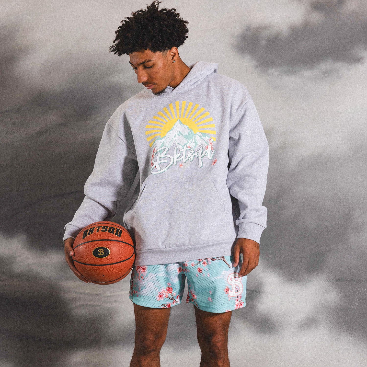 CHERRY BLOSSOM SPRING SKY HOODIE