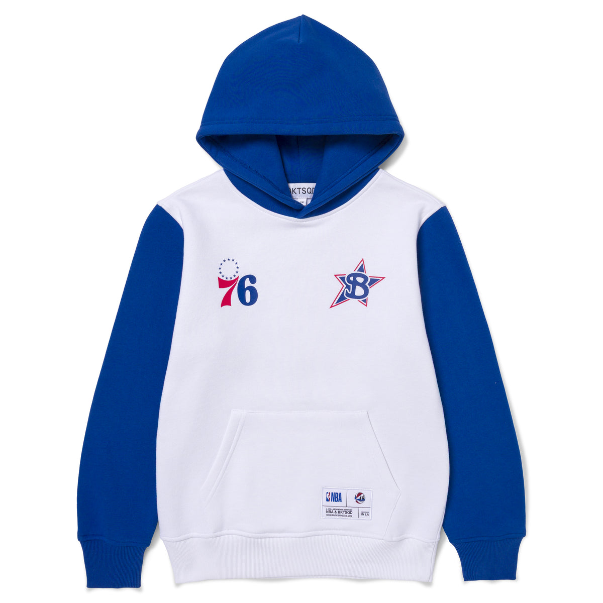 YOUTH PHILADELPHIA 76ERS BADGE HOODIE
