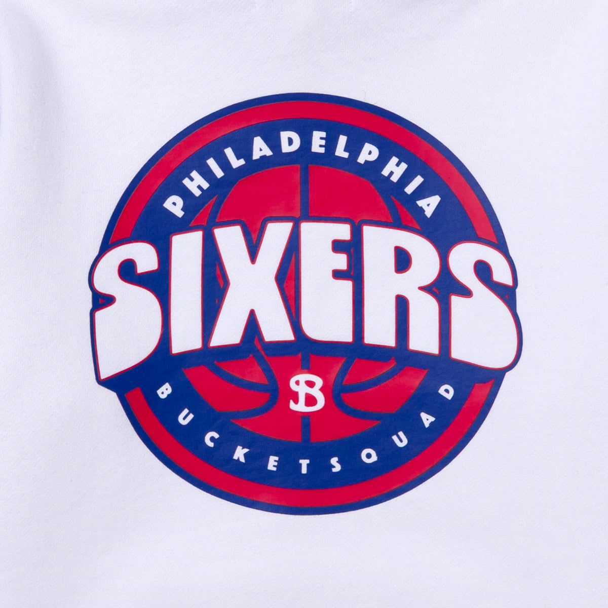 YOUTH PHILADELPHIA 76ERS BADGE HOODIE - back detail
