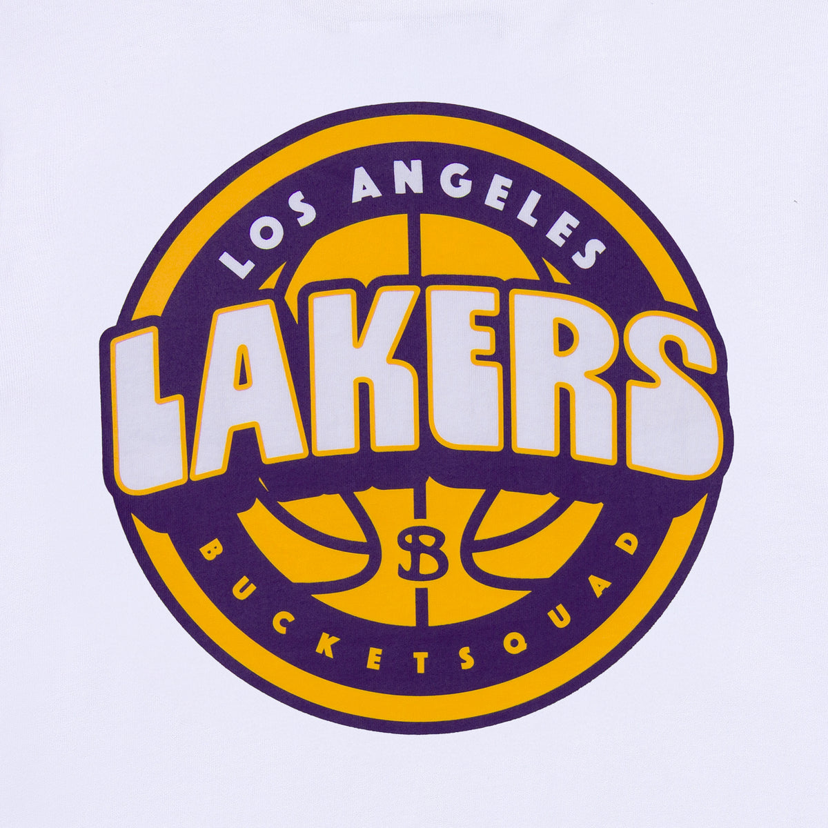 YOUTH LOS ANGELES LAKERS BADGE TEE - back detail