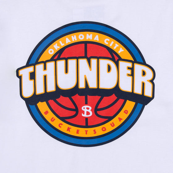YOUTH OKLAHOMA CITY THUNDER BADGE TEE - back detail