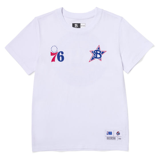 YOUTH PHILADELPHIA 76ERS BADGE TEE