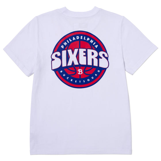 YOUTH PHILADELPHIA 76ERS BADGE TEE - back