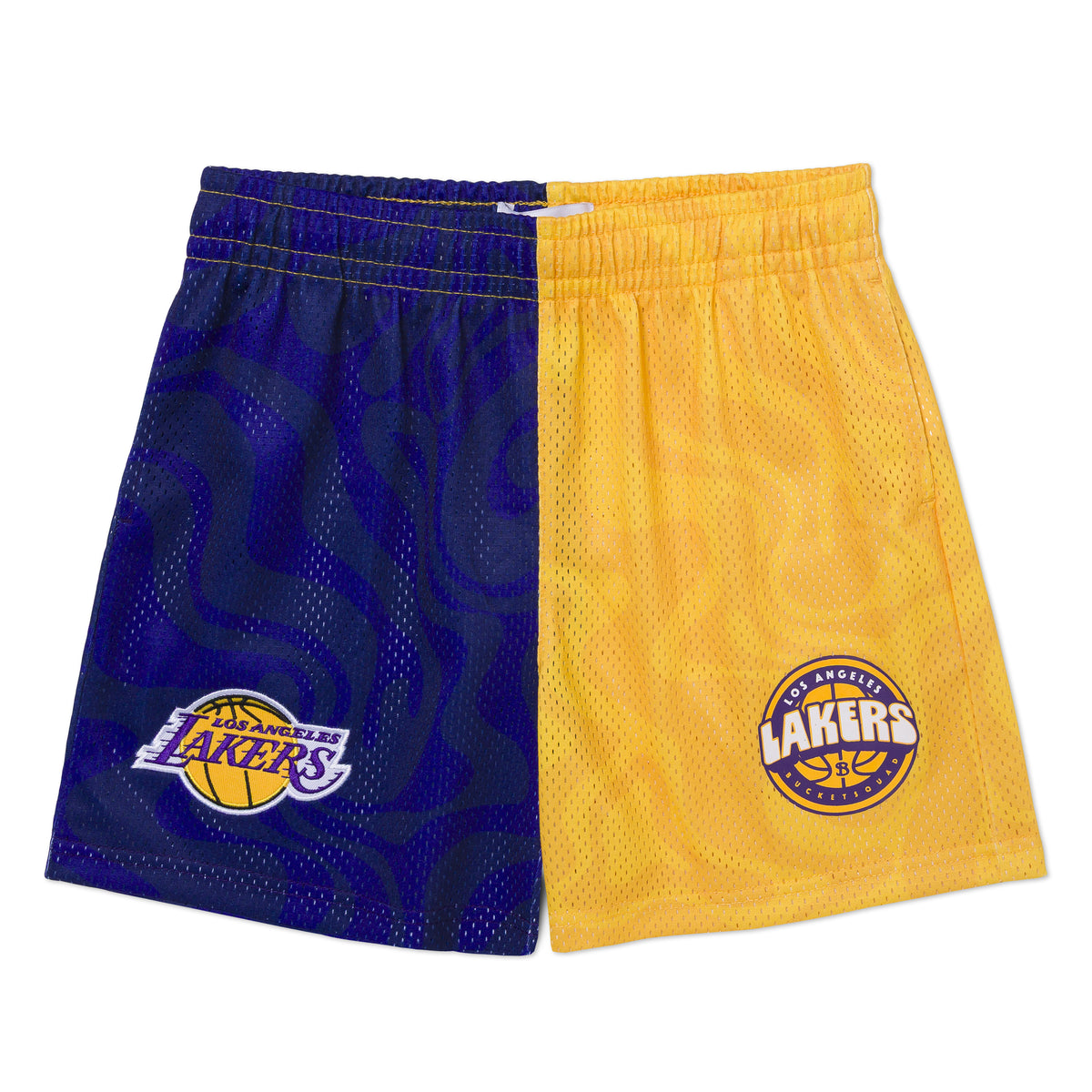 YOUTH LOS ANGELES LAKERS SPLIT TIDAL SHORTS