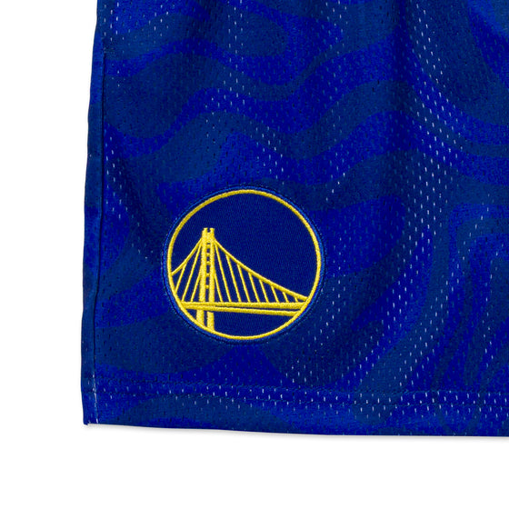 YOUTH GOLDEN STATE WARRIORS SPLIT TIDAL SHORTS - detail