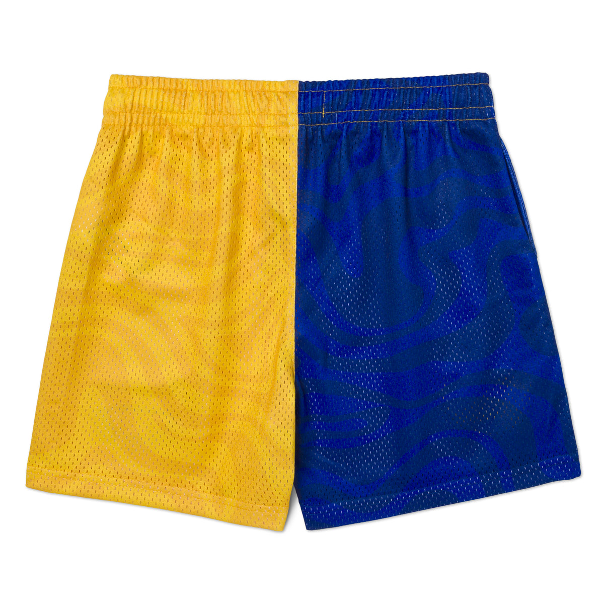 YOUTH GOLDEN STATE WARRIORS SPLIT TIDAL SHORTS - back