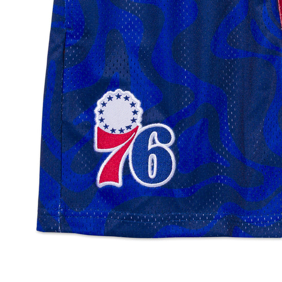 YOUTH PHILADELPHIA 76ERS SPLIT TIDAL SHORTS - detail