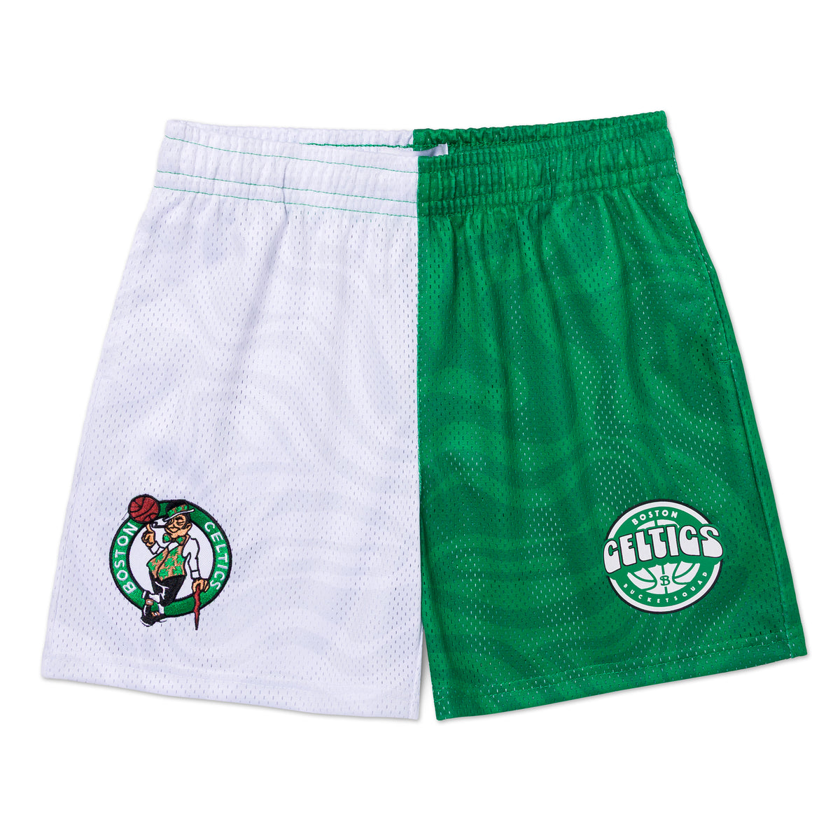 YOUTH BOSTON CELTICS SPLIT TIDAL SHORTS