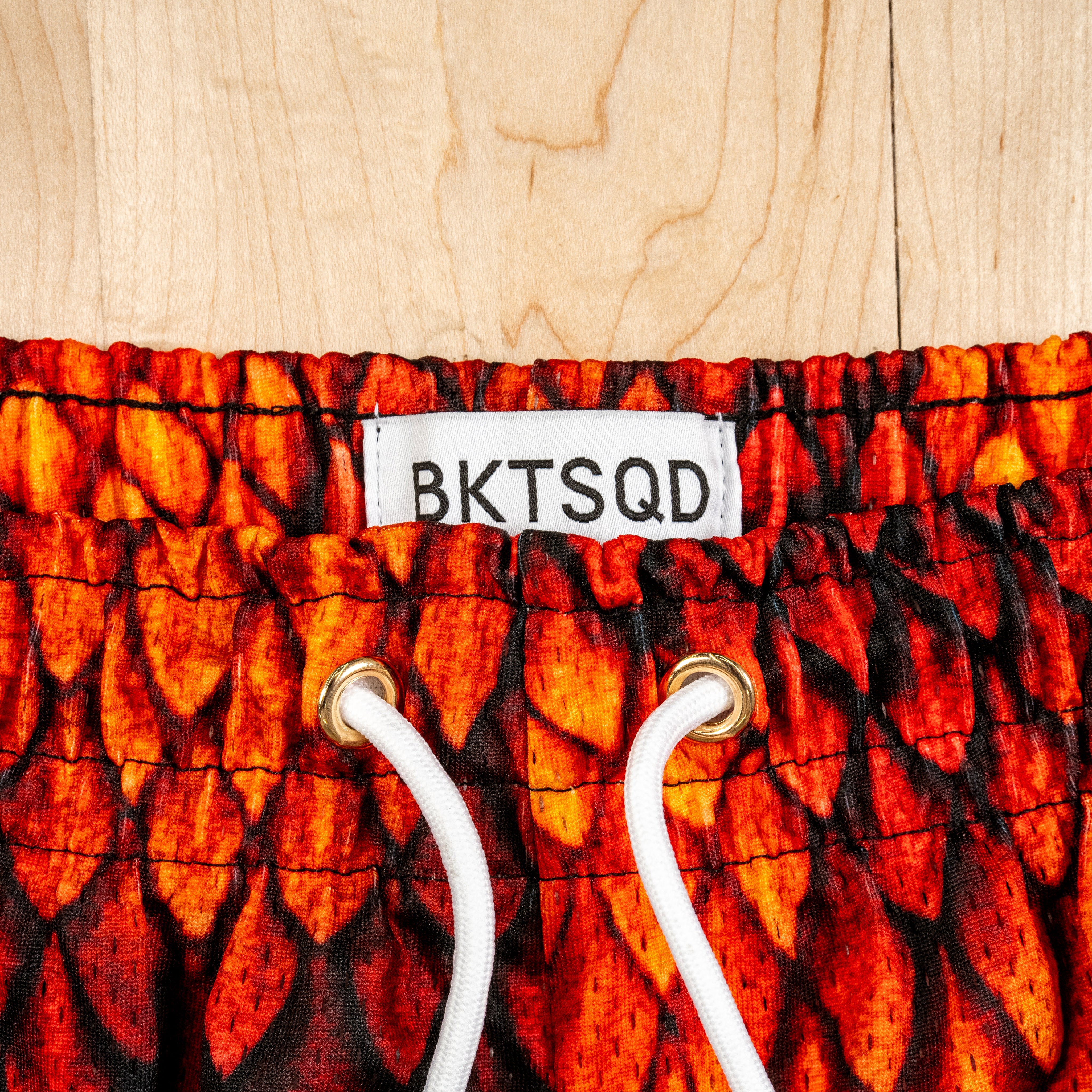 JEFF BUI x BKTSQD DRAGON SCALE SHORTS - FIRE DRAGON