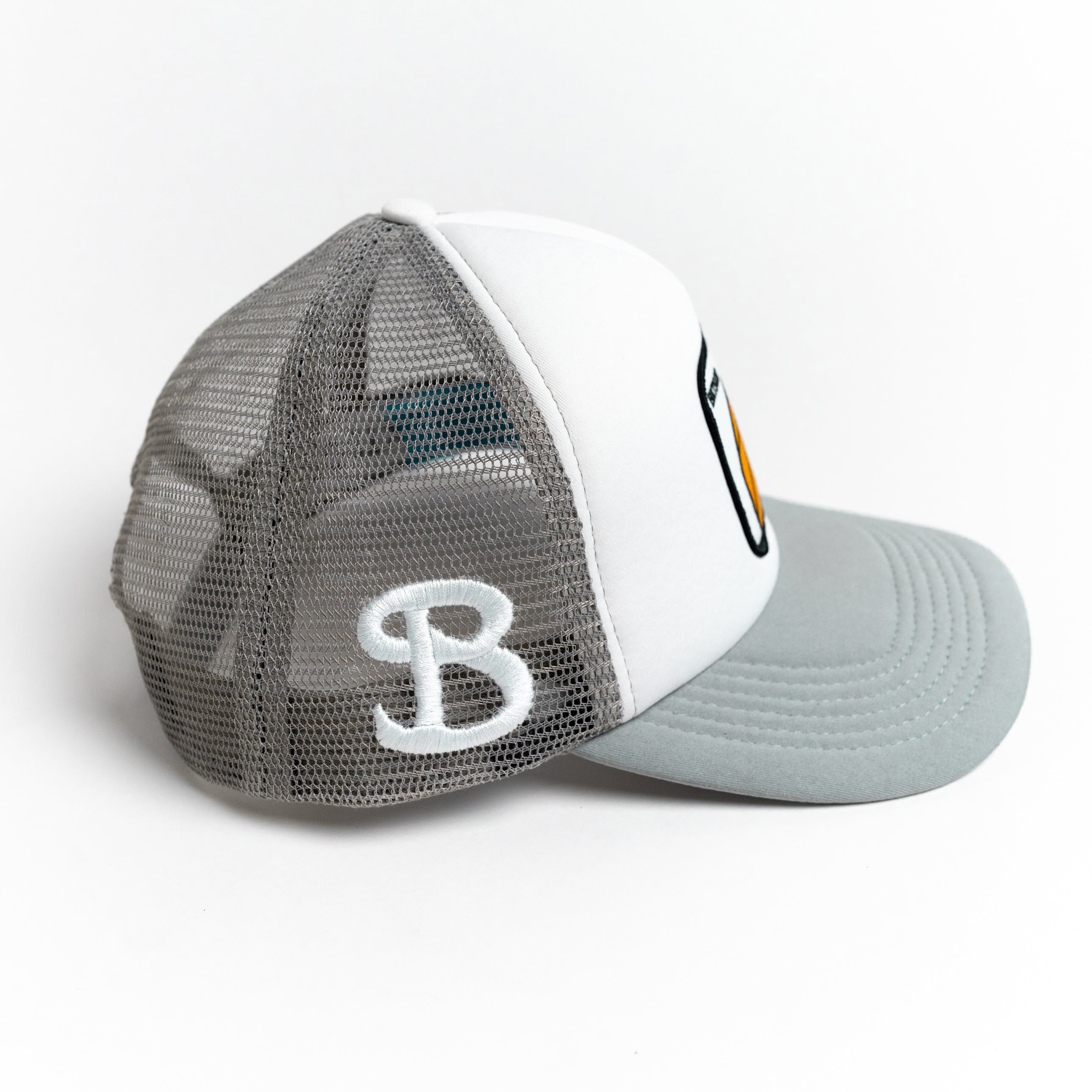 Patch Hat - Grey & White