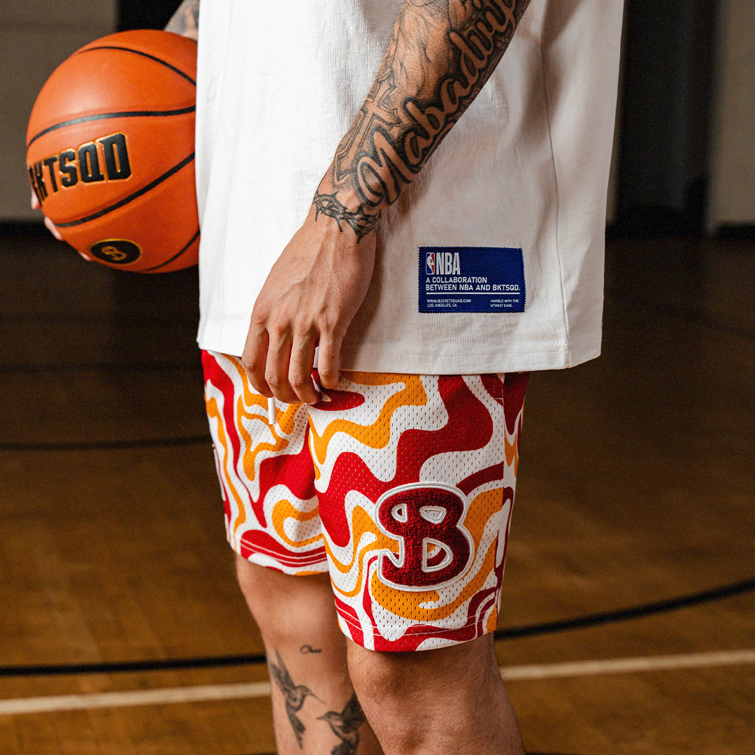 NBA x BKTSQD MIAMI HEAT TIDAL SHORTS