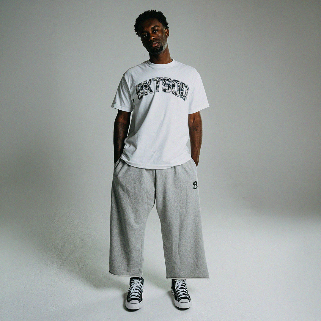 CORE CUTOFF SWEATPANTS - GREY