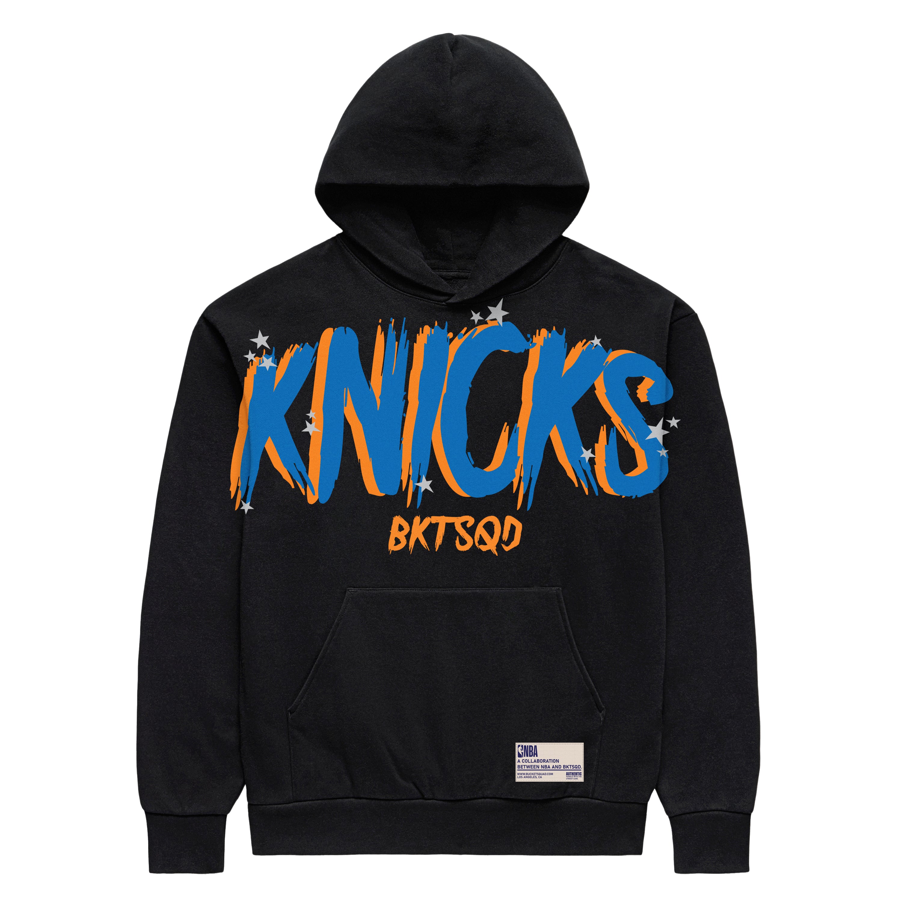 NBA NEW YORK KNICKS BLACK ADULT HOODIE