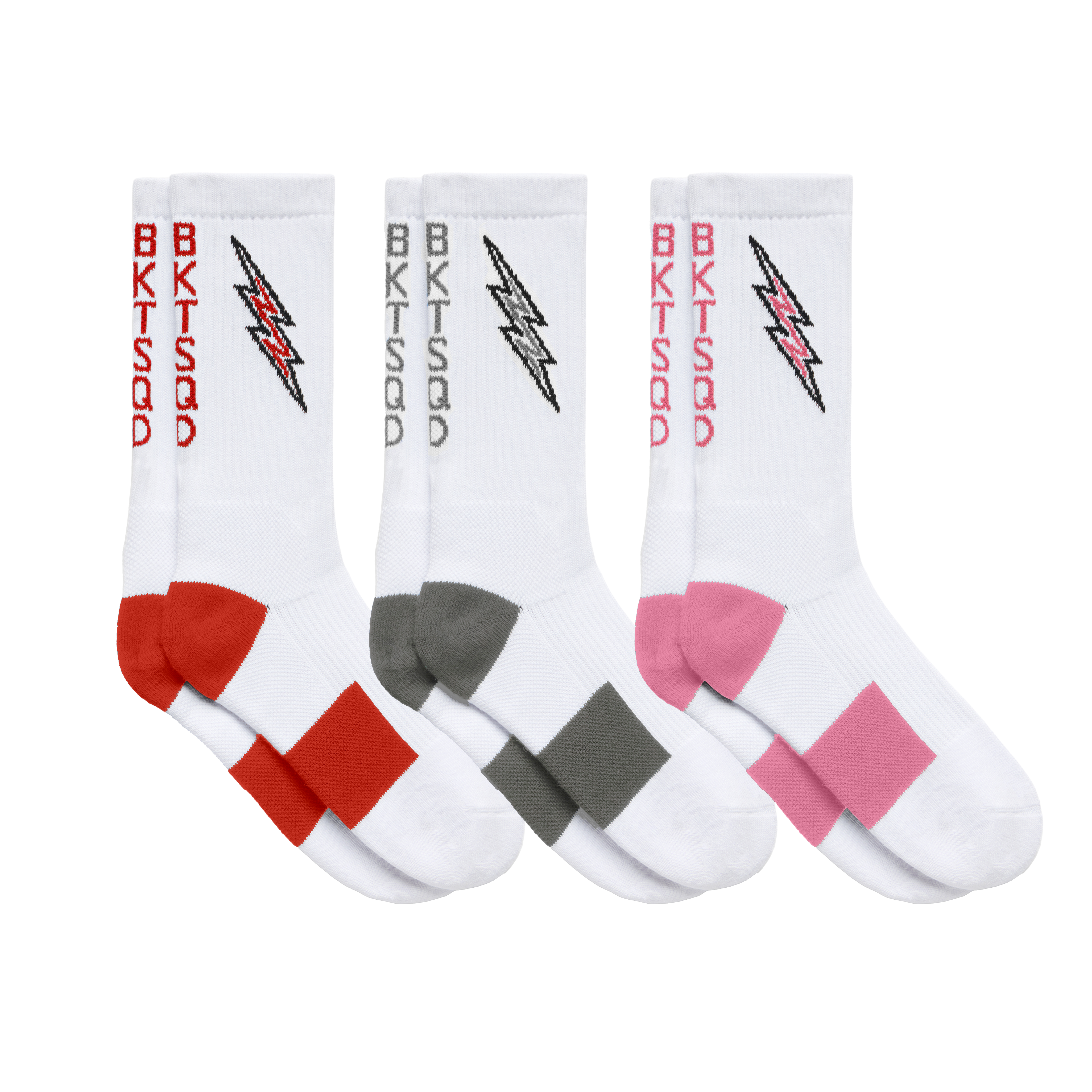 LIGHTNING PERFORMANCE SOCKS 3 PACK - ARCTIC