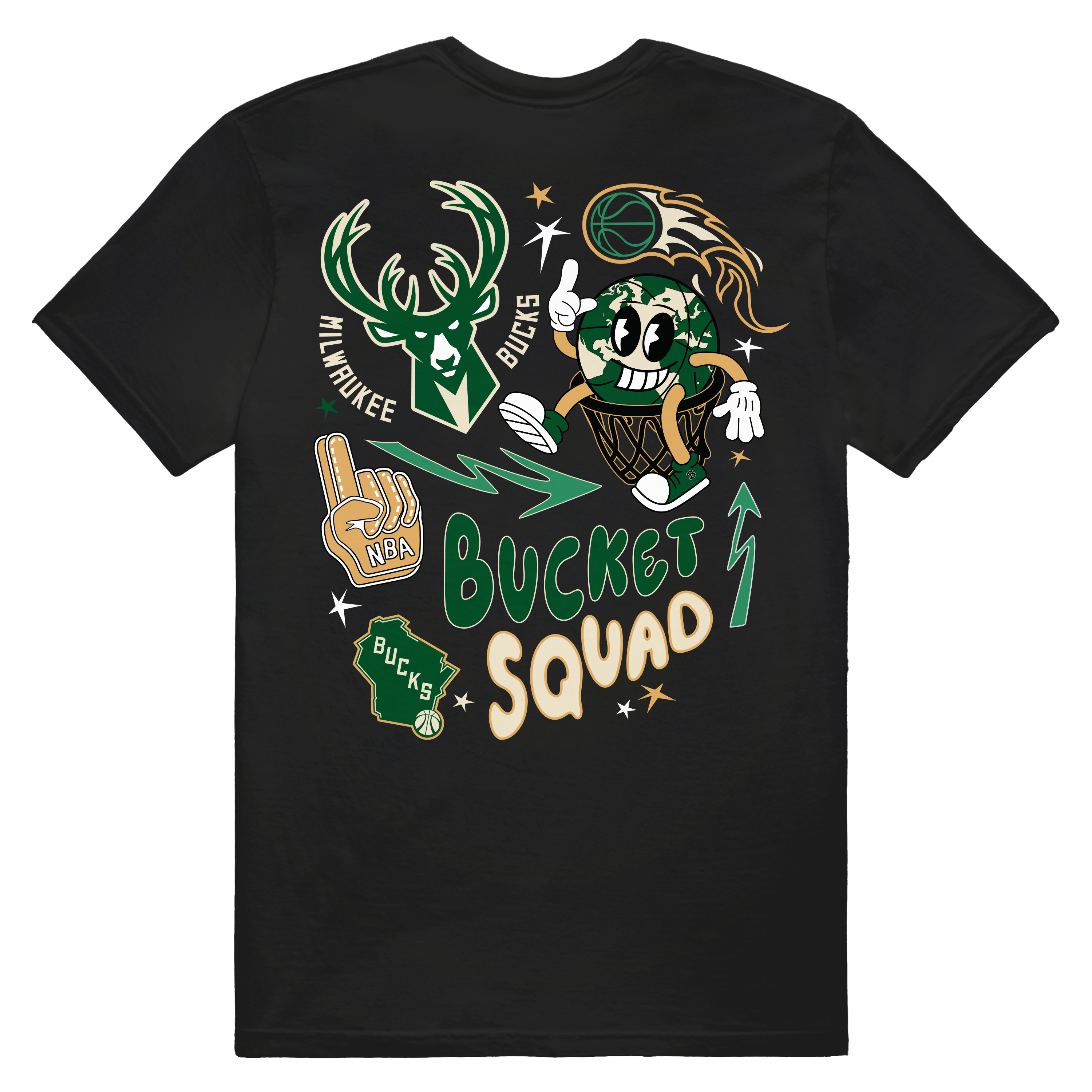 NBA MILWAUKEE BUCKS RALLY TEE