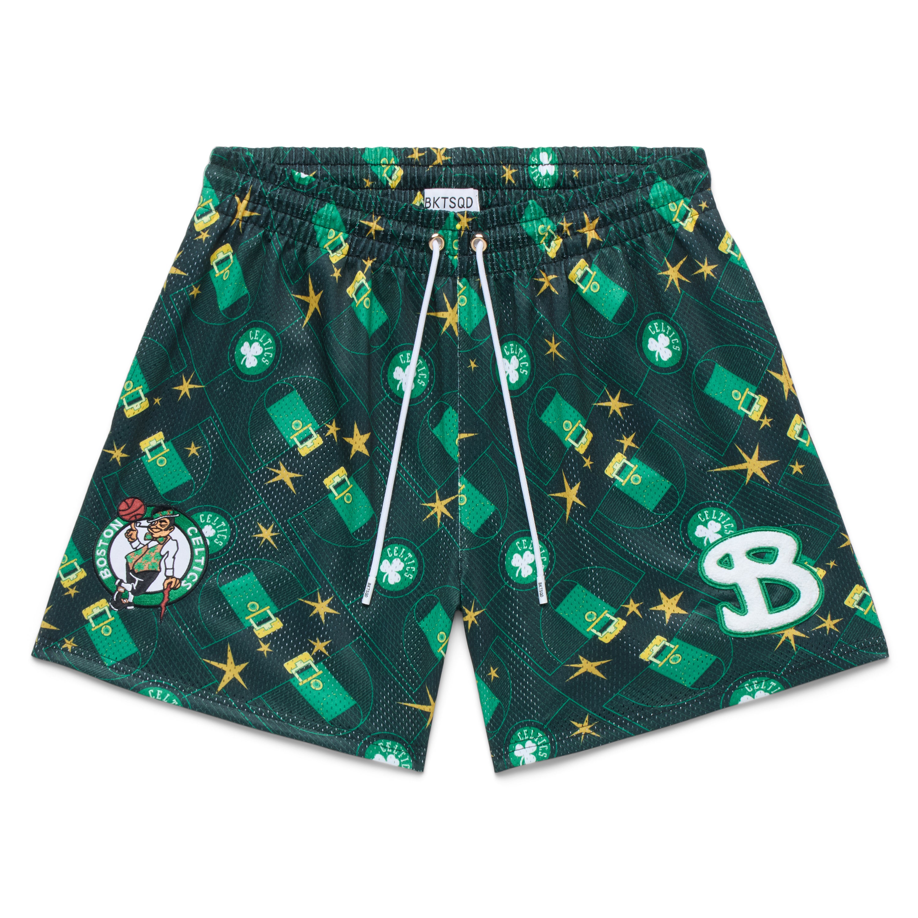 MINUS TIO BLOCK BASKET ミニュスティオ　ブロックバスケット Bucketsquad Nba Boston Celtics Court Adult Shorts | Adult Basketbal