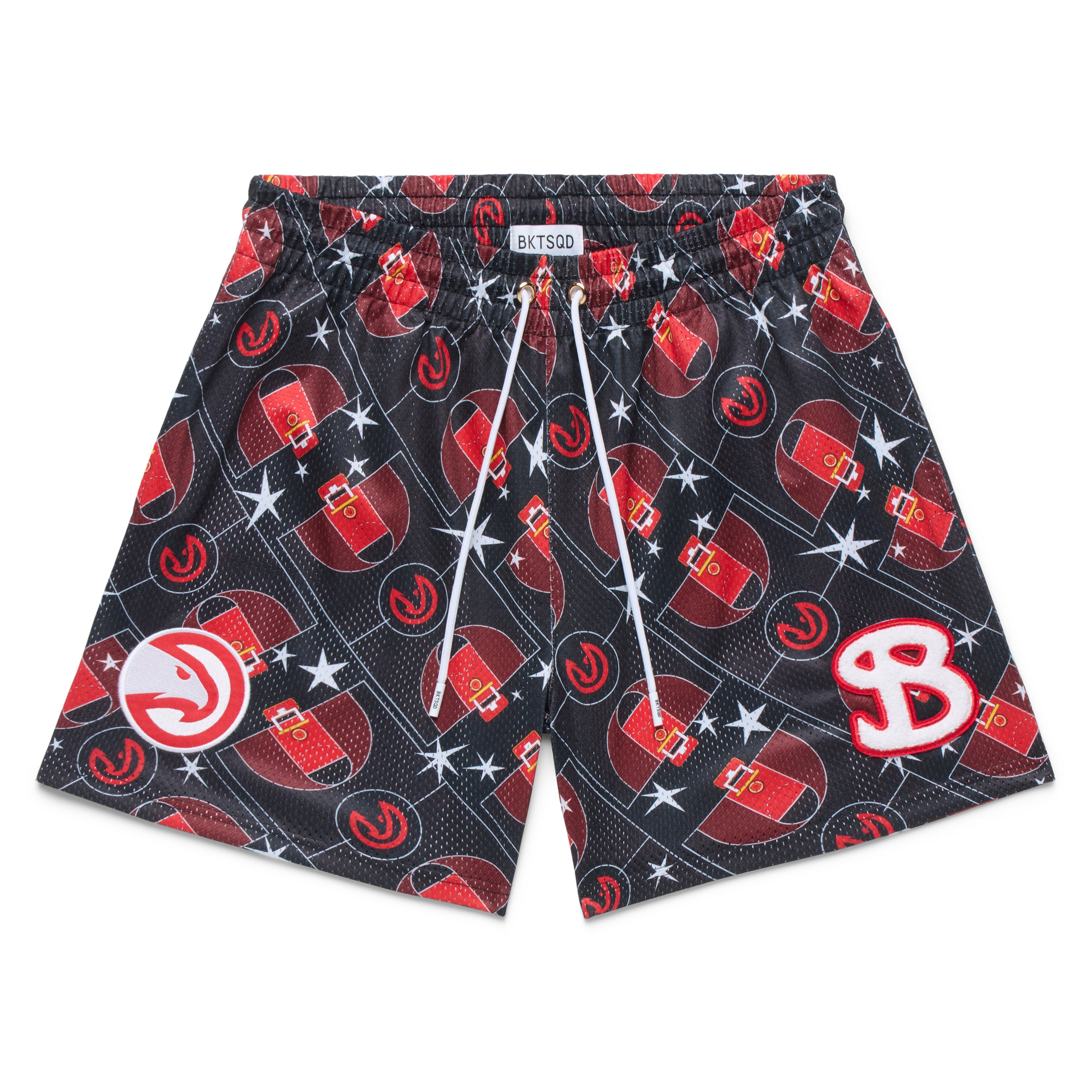 Bucketsquad Nba Atlanta Hawks Court Shorts | Adult Basketball Shorts